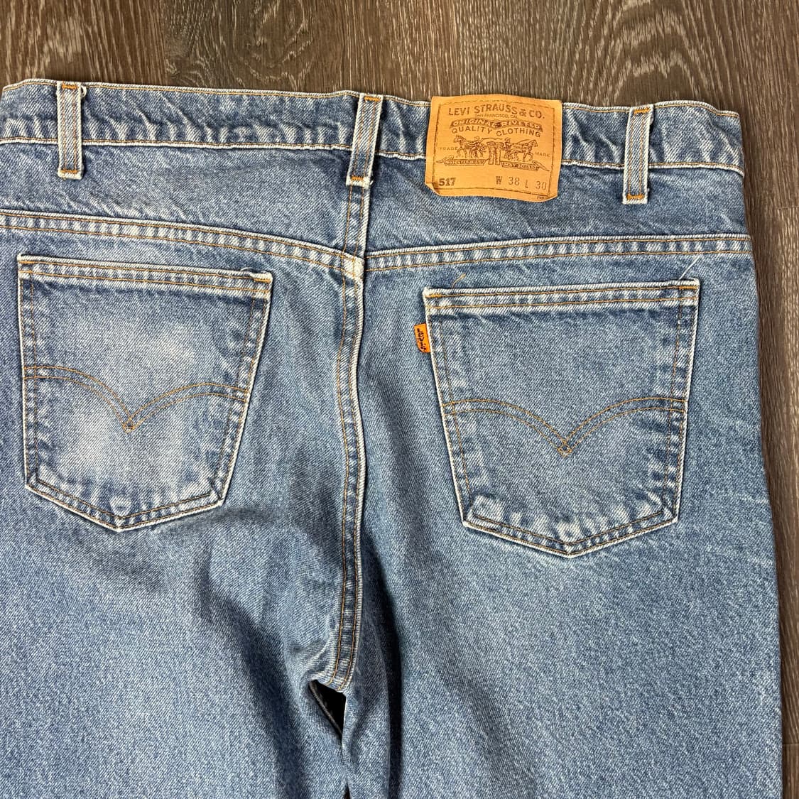 [38/30] 🇺🇸USA 90s 리바이스 517 오렌지탭 중청 연청 상품이미지8