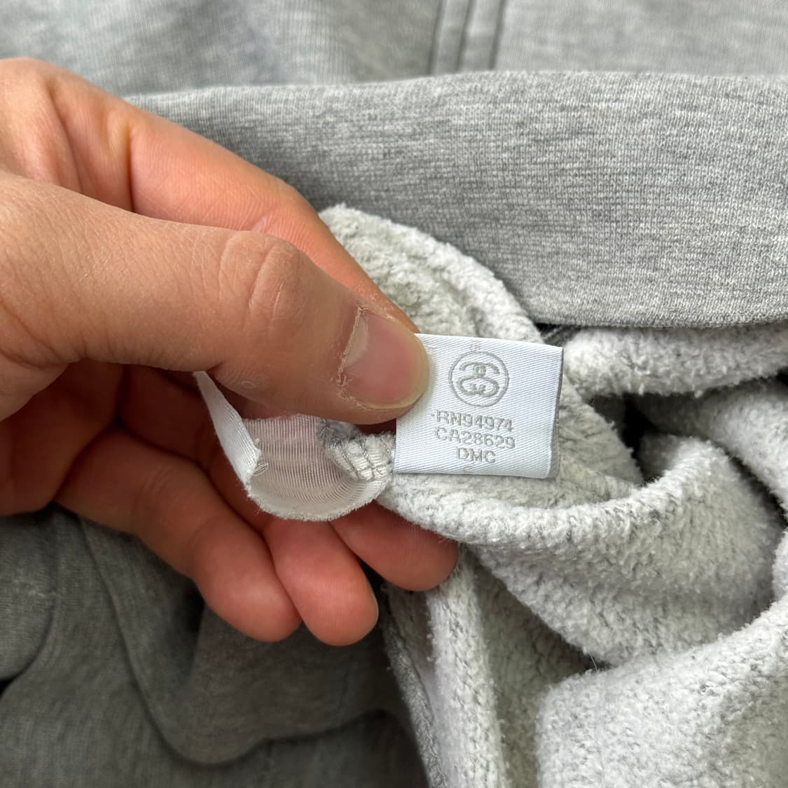 스투시 00s 월드투어 그레이 후드집업 L 상품이미지8