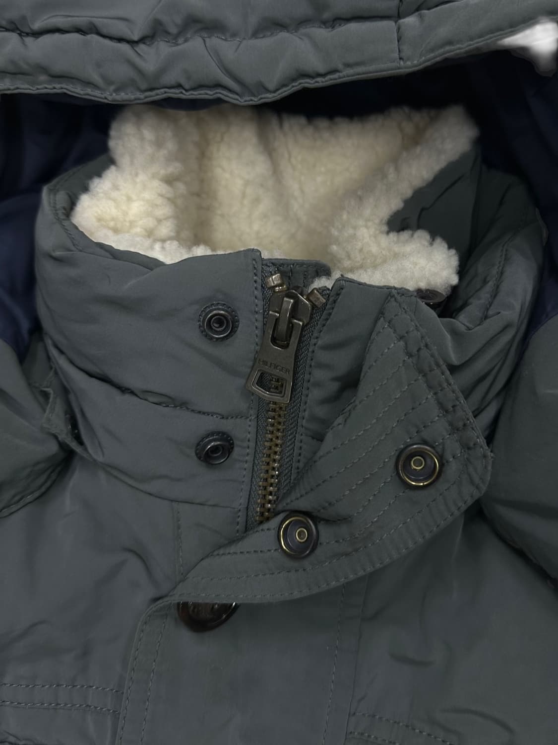 타미힐피거 양가죽 덕다운 카라코람 카키그레이 (M)  상품이미지3