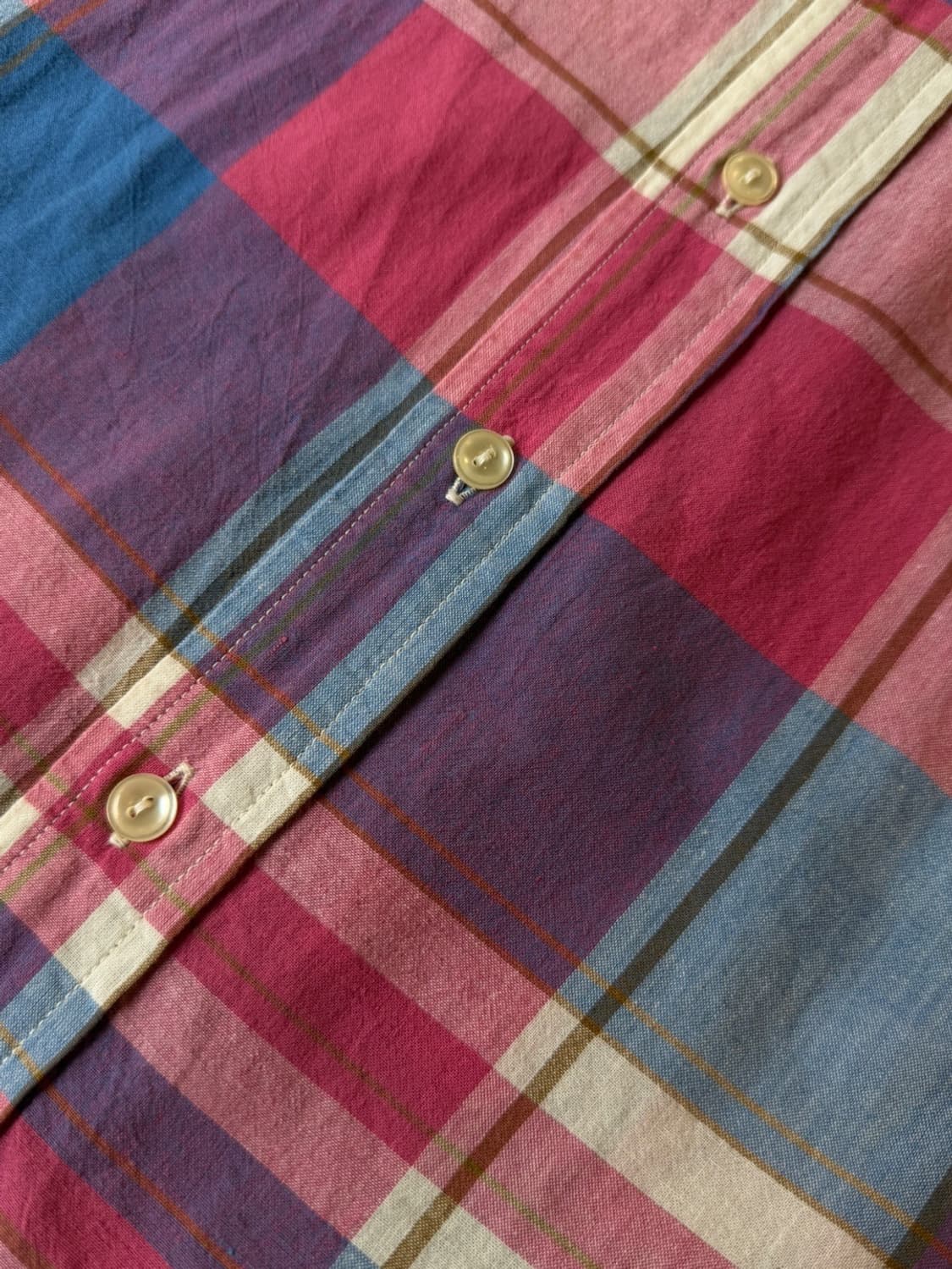 포스트 오버롤즈 마드라스 셔츠 100 상품이미지10