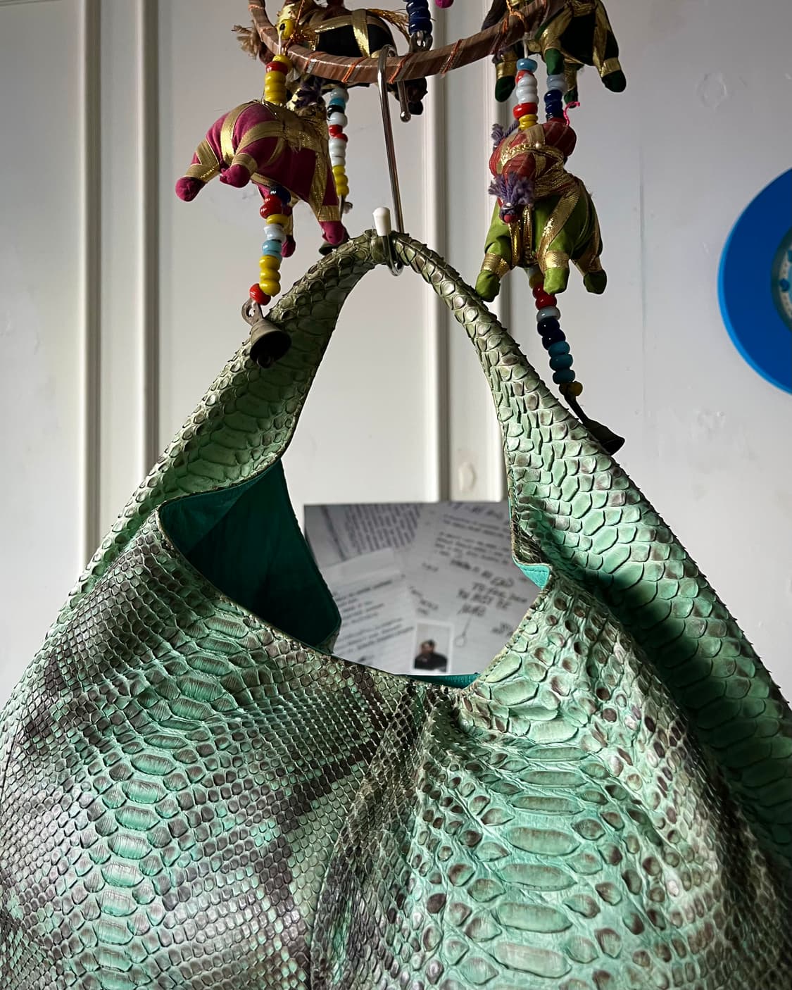 Real Python Skin Leather Shoulder Bag 상품이미지4