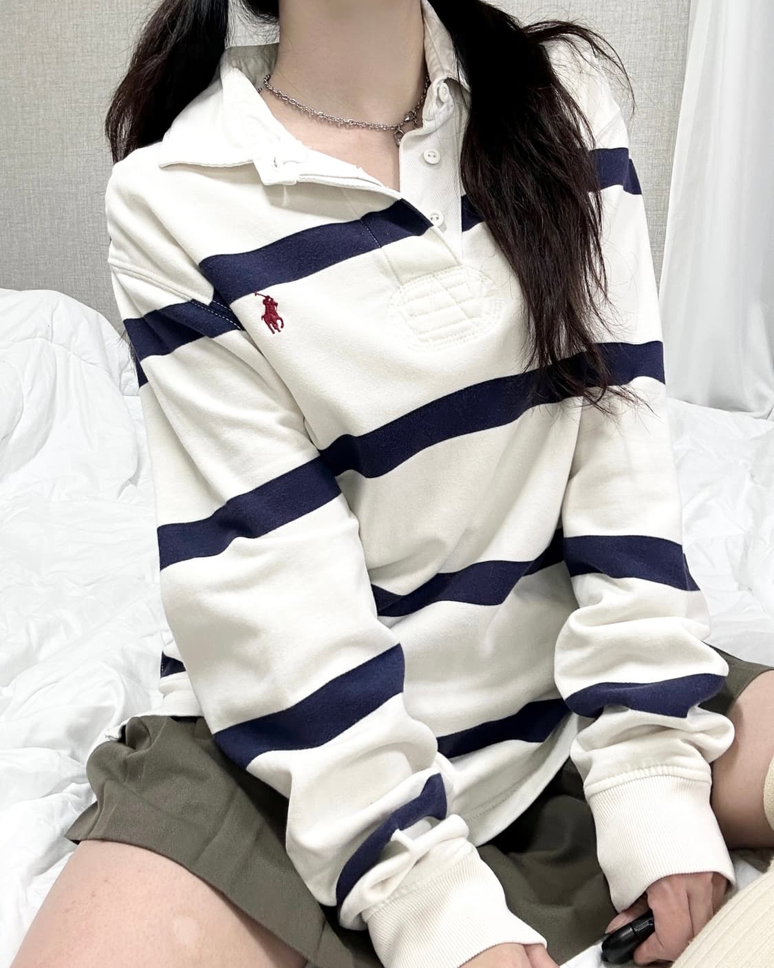 폴로 버건디포니 단가라 럭비티 상품이미지2