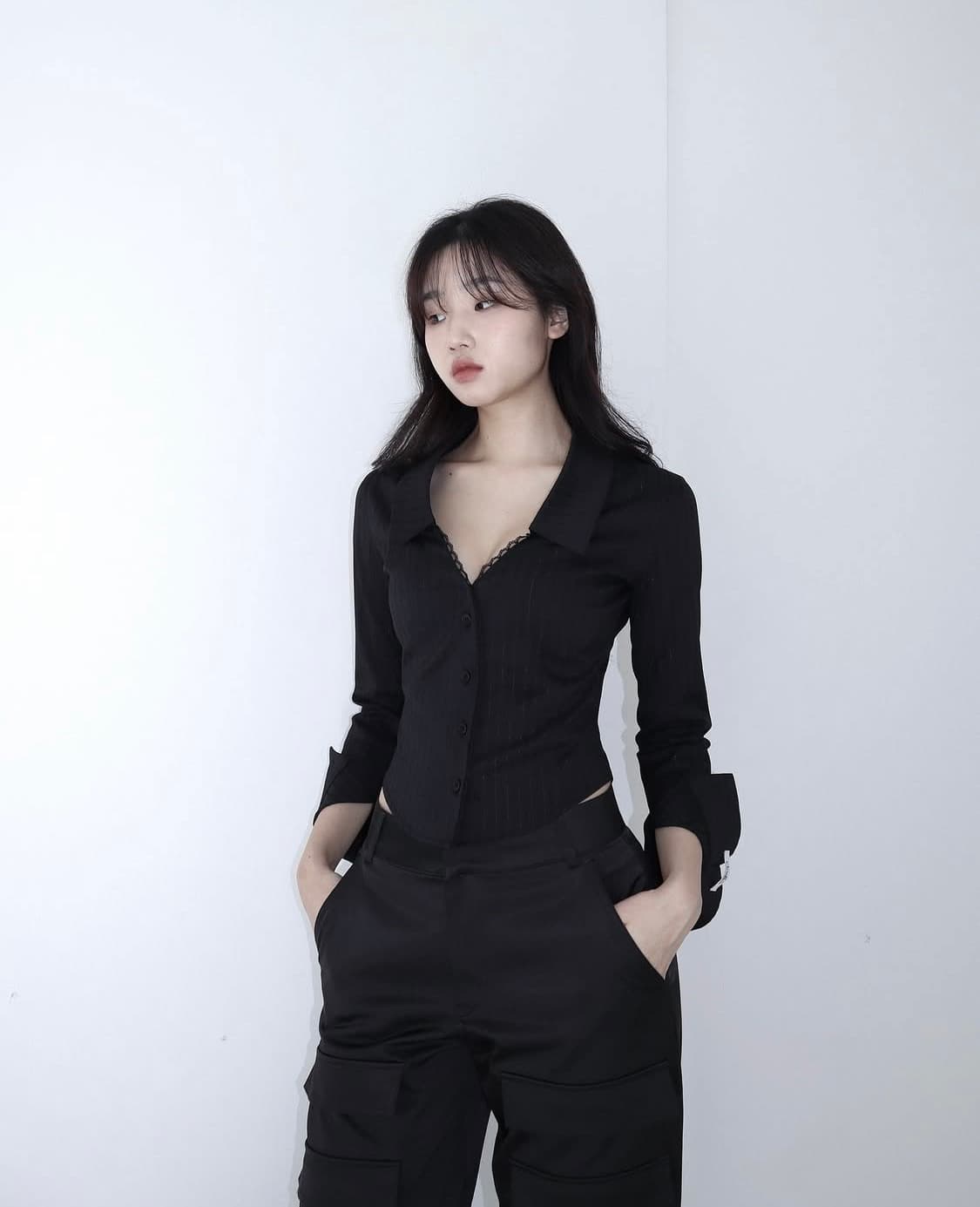 새상품,택o) 클라따 lace princess shirt xs사이즈 상품이미지3