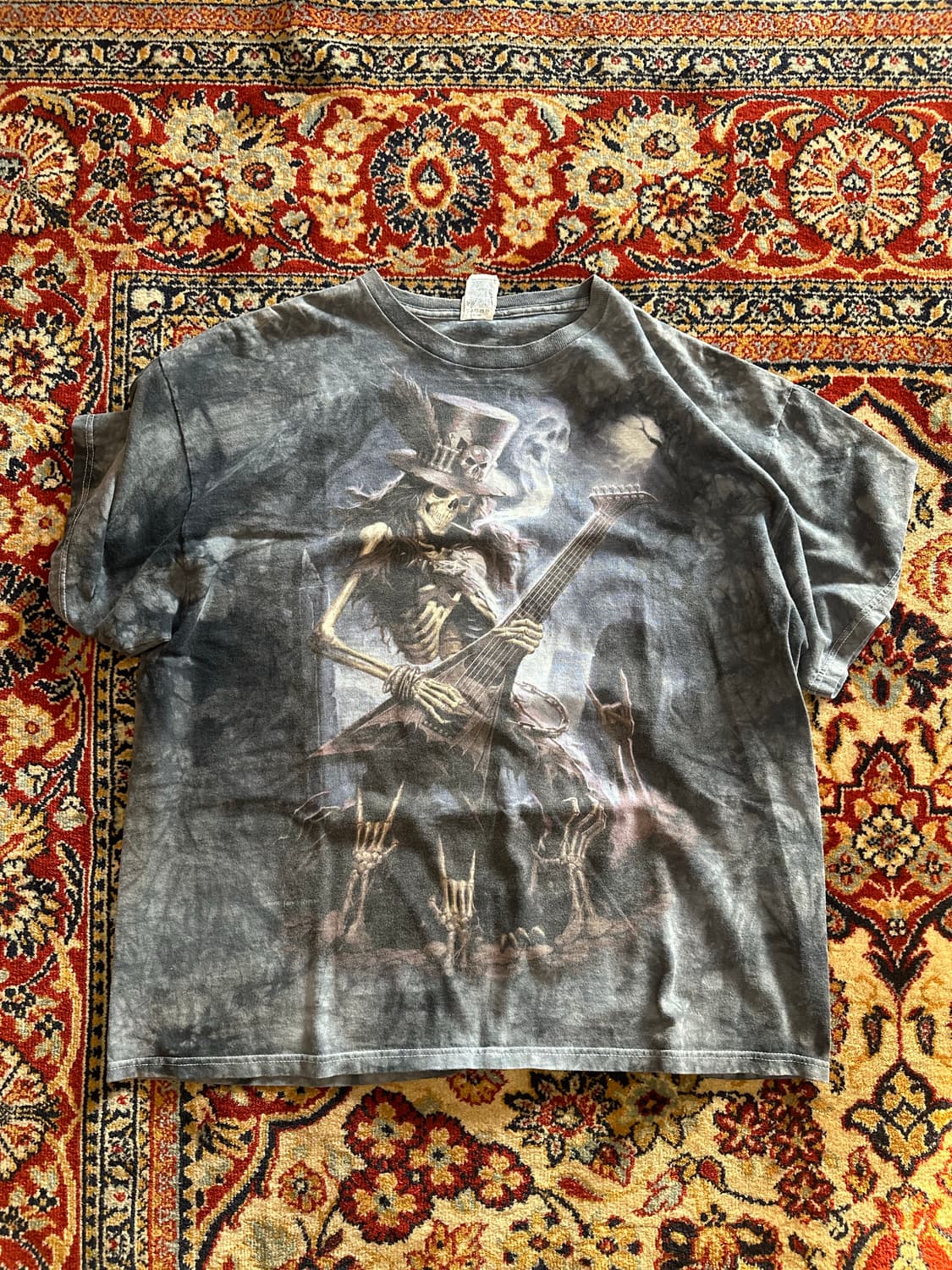 00s Skeleton Guitar Tie Dye XL 상품이미지1