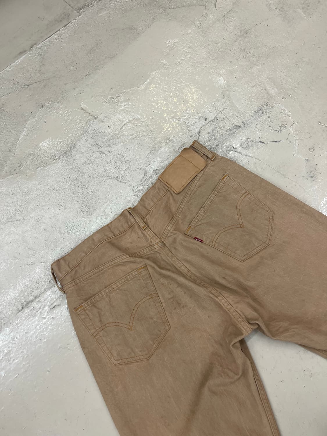 Levi's 501 베이지 컬러 데님팬츠 상품이미지4