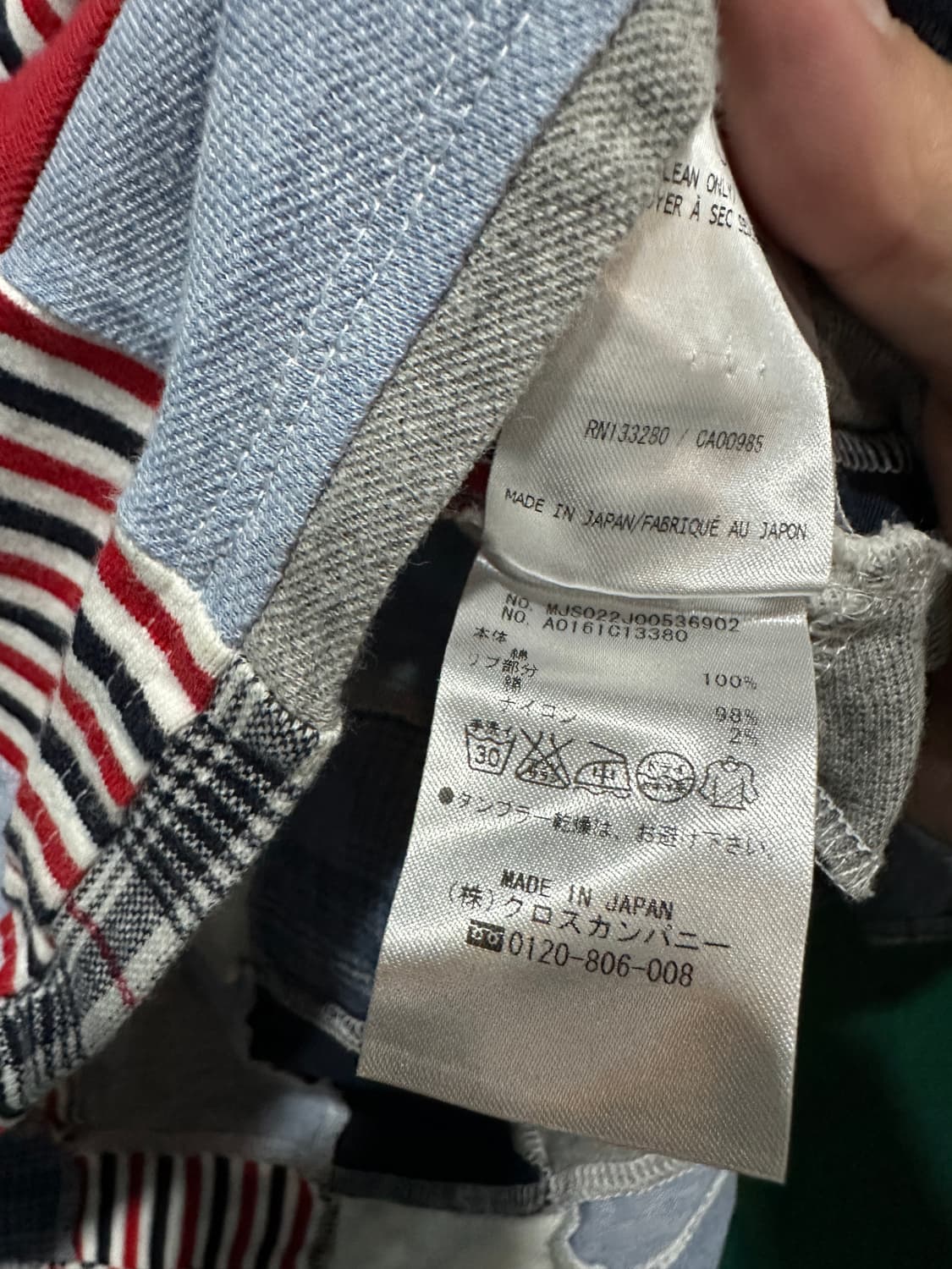 톰브라운 패치워크 긴팔티셔츠 3사이즈 상품이미지6