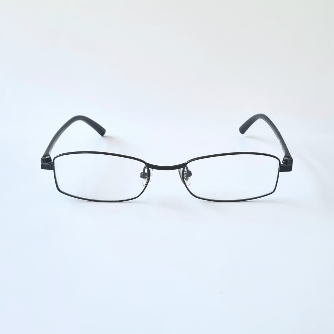 데드스탁 지적인 무드 매트 블랙 슬림 메탈 안경테 676 상품이미지2