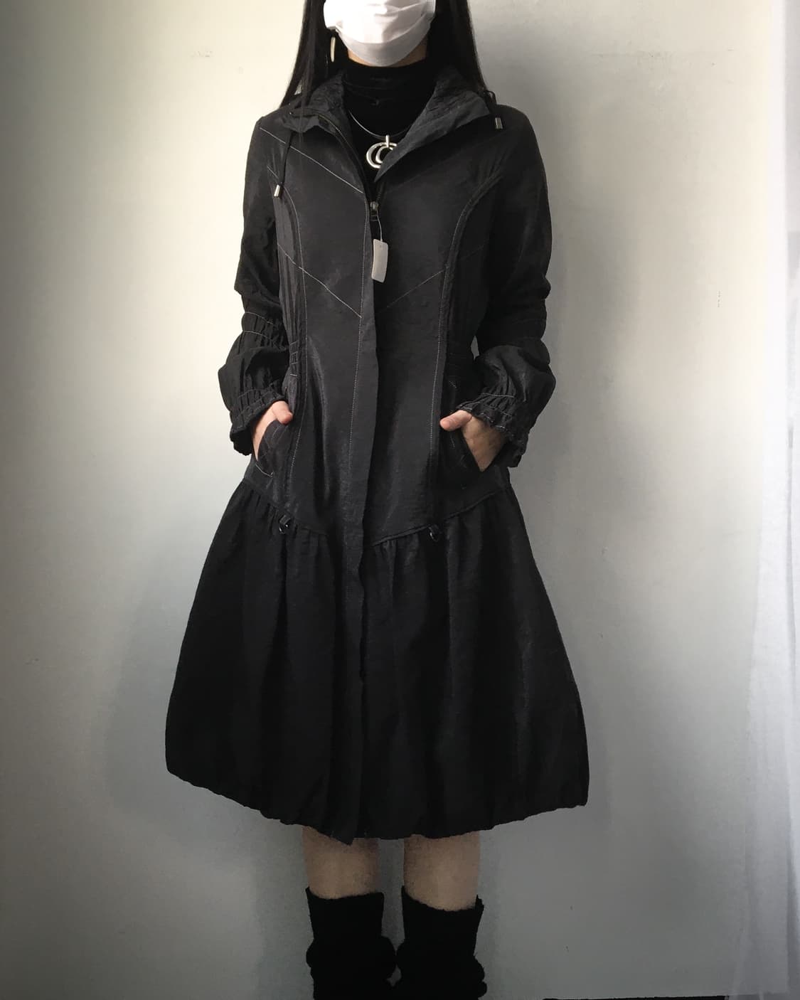 Line detail high neck jacket 상품이미지8