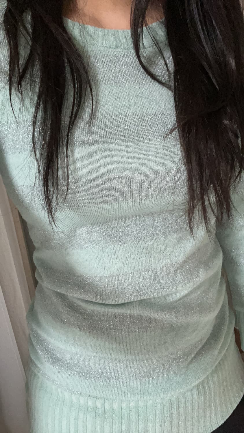 민트 은사 단가라 롱니트 상품이미지4