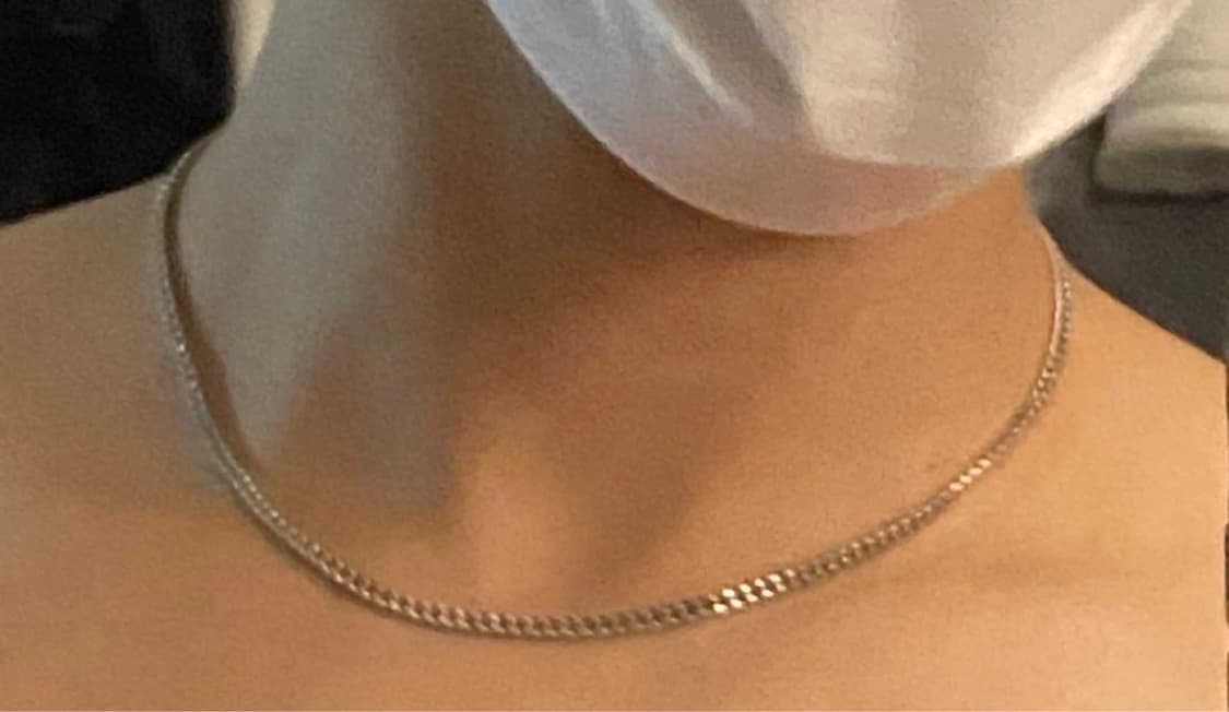 (F) 생로랑 925실버 슬림 체인 크롭 네크리스  상품이미지5