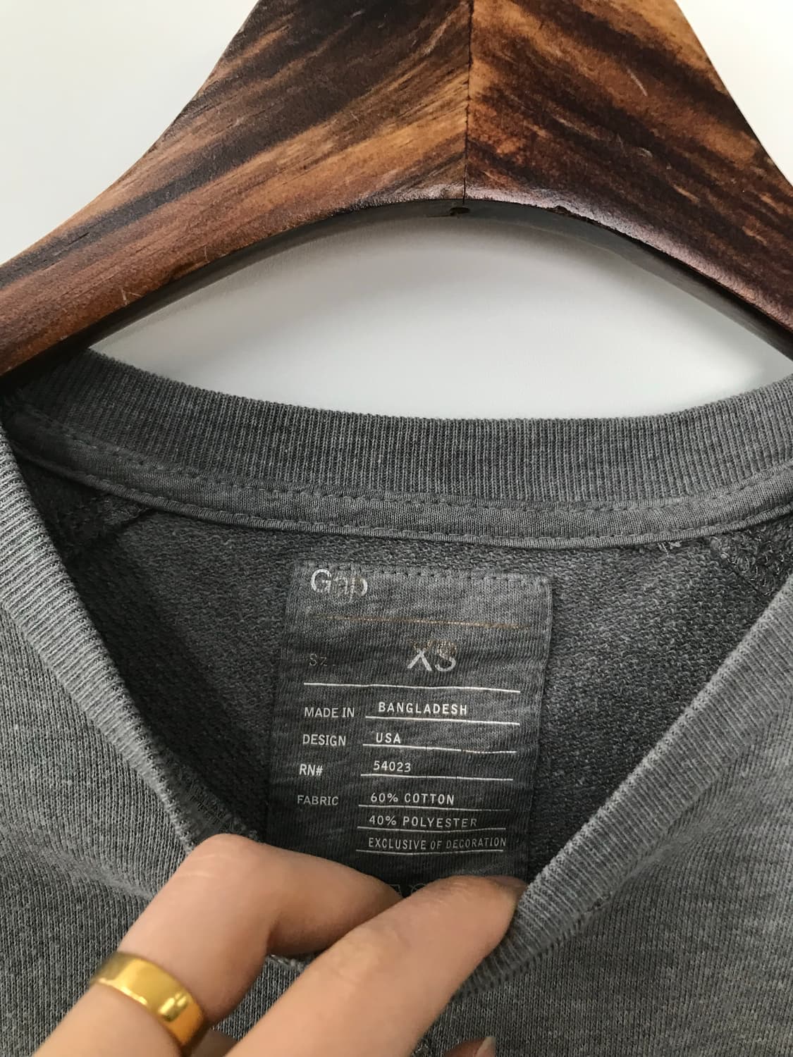 Gap 갭 usa 성조기 그레이 맨투맨 상품이미지7