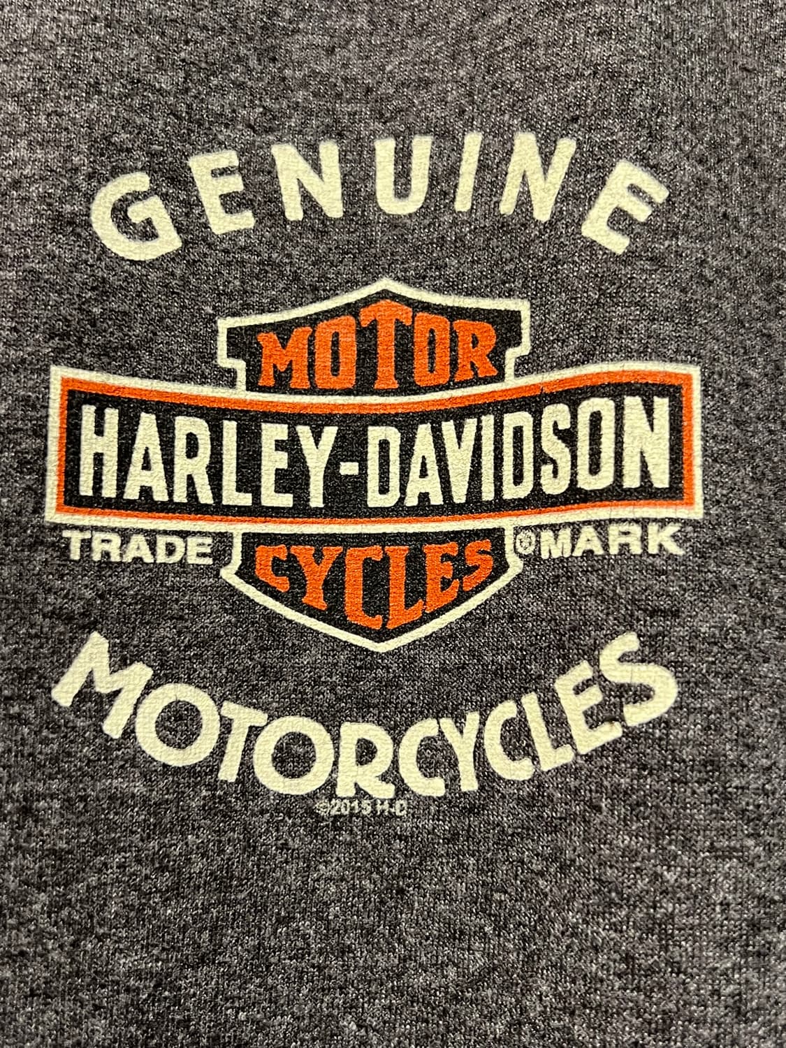 [3XL] 할리데이비슨 클래식 로고 반팔 티셔츠 차콜 그레이 빅사이즈 상품이미지5