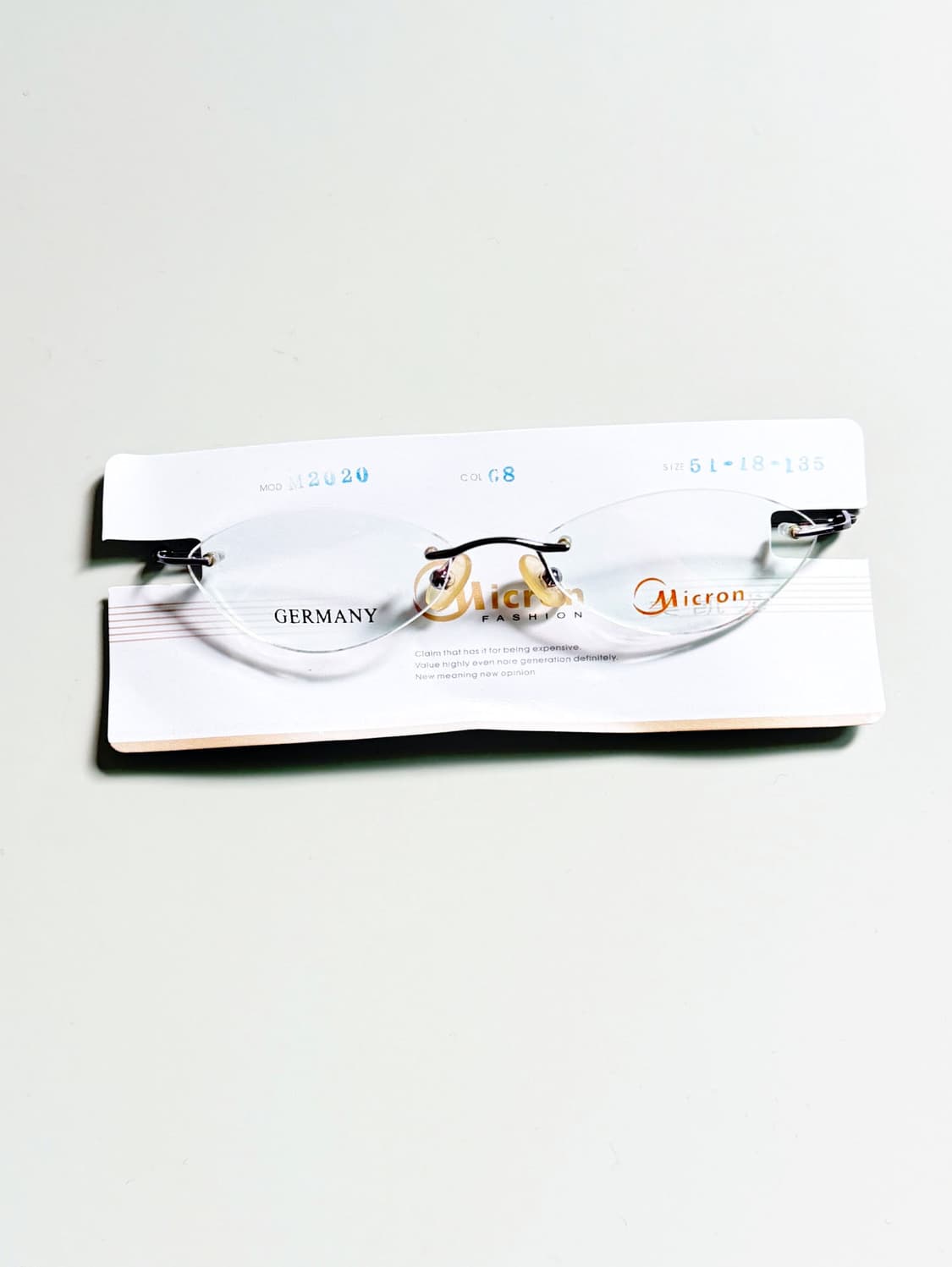 독일제 MICRON 무테 울트라 라이트 오벌 프레임 빈티지 안경 상품이미지2