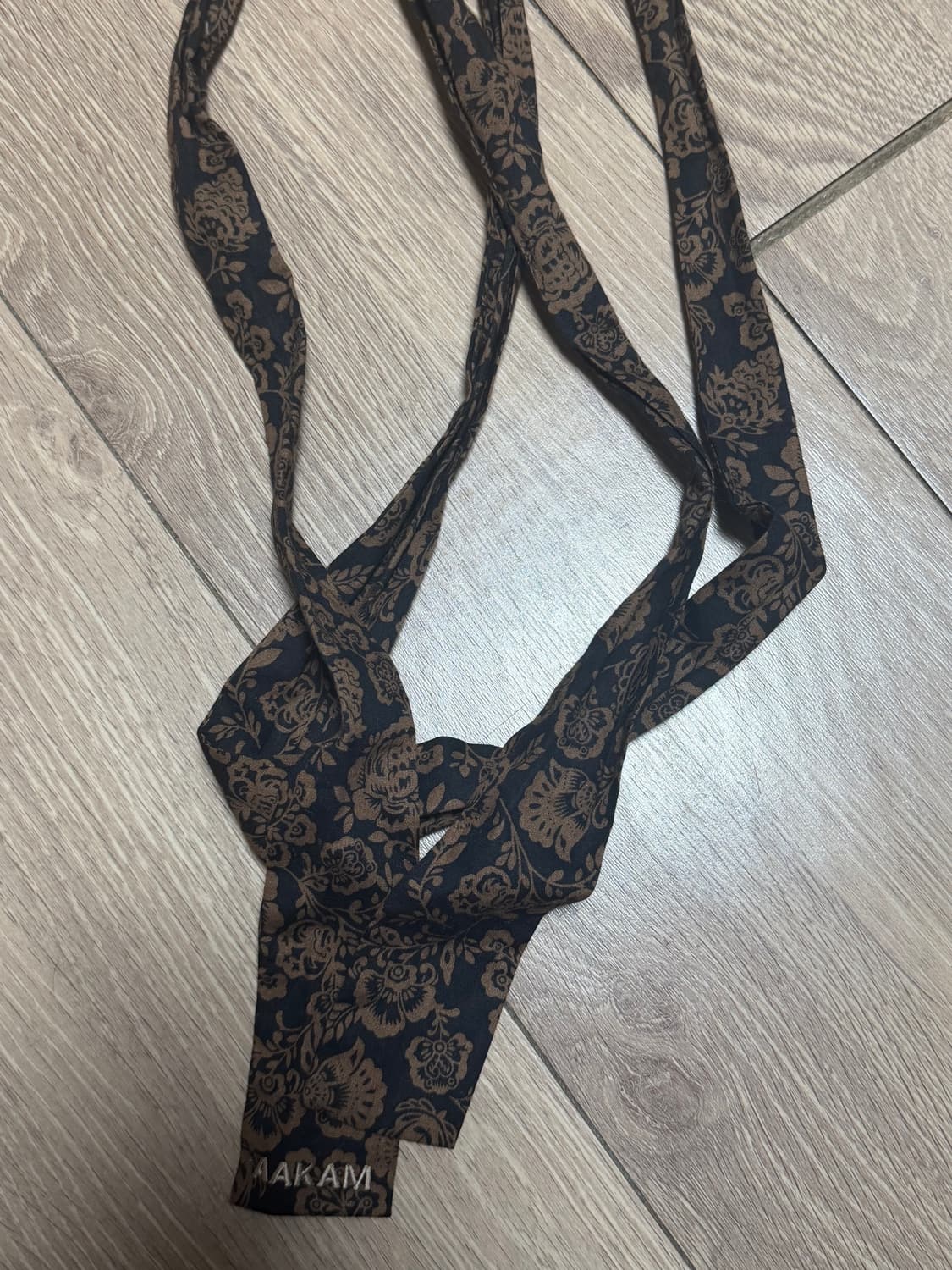 아캄 FLOWER PATTERN SKINNY SCARF  상품이미지2