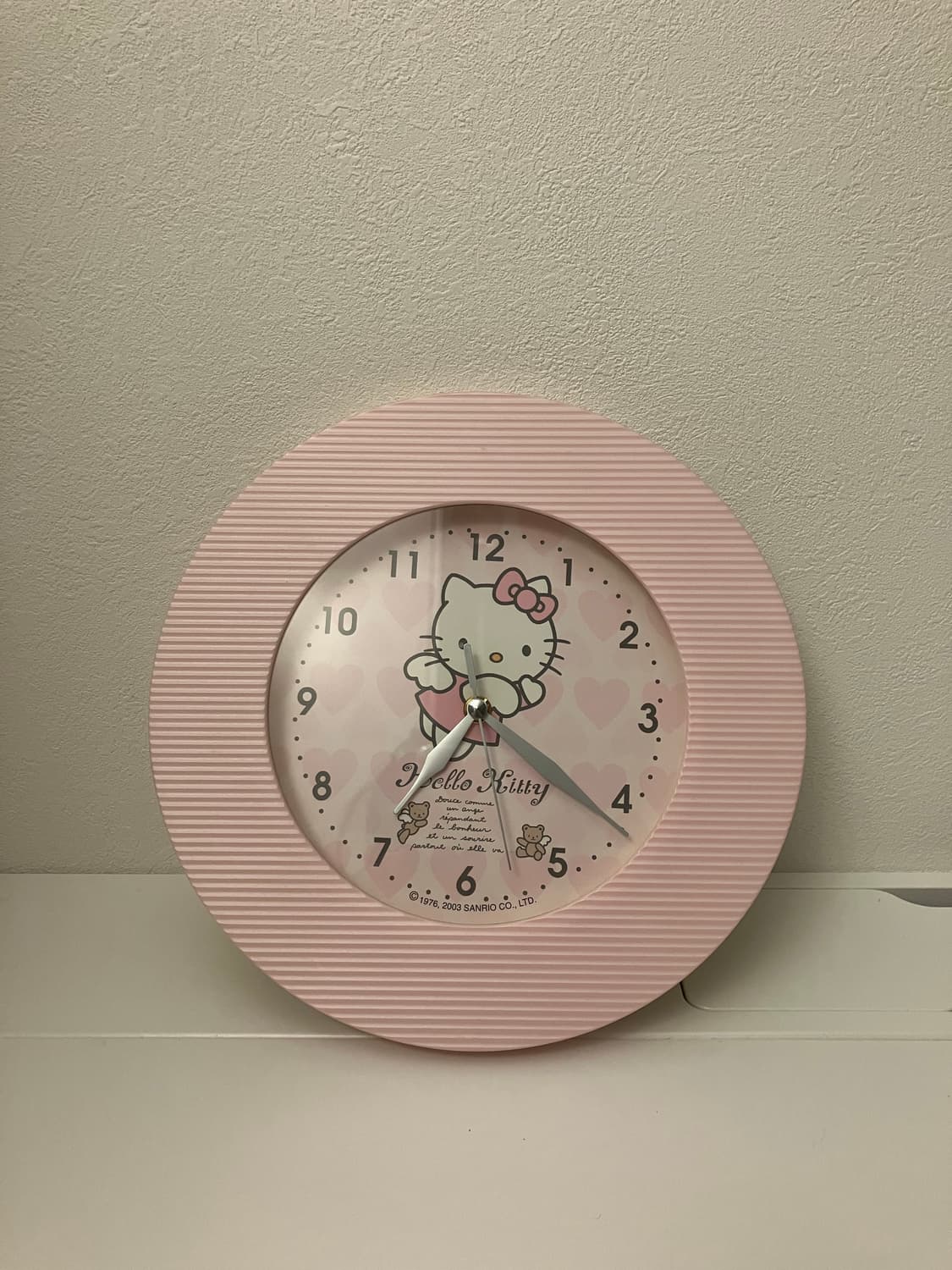 산리오 고전키티 고전문구 키티 벽걸이시계 벽시계 상품이미지1