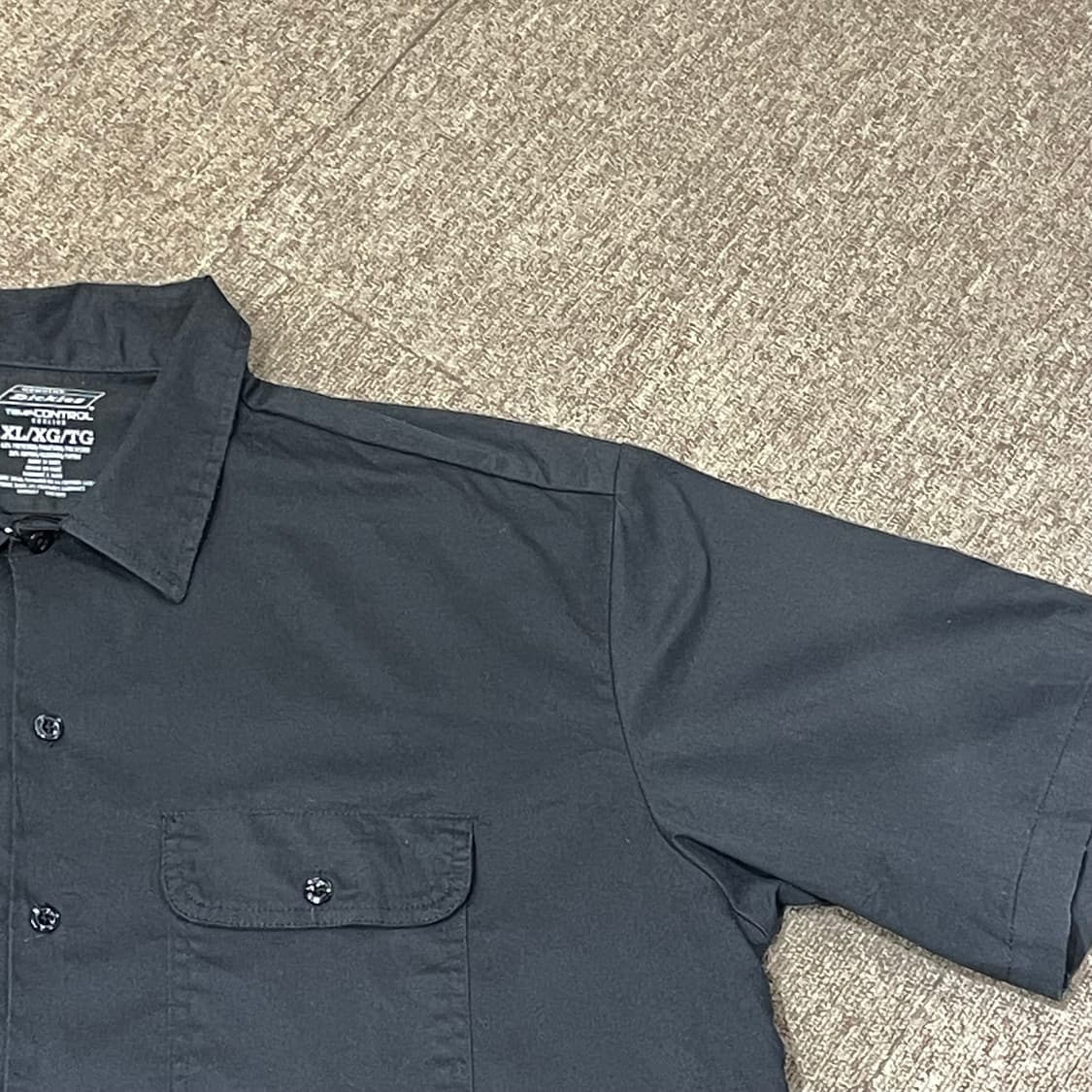 (XL) Dickies 디키즈 반팔 워크 셔츠 블랙 상품이미지4