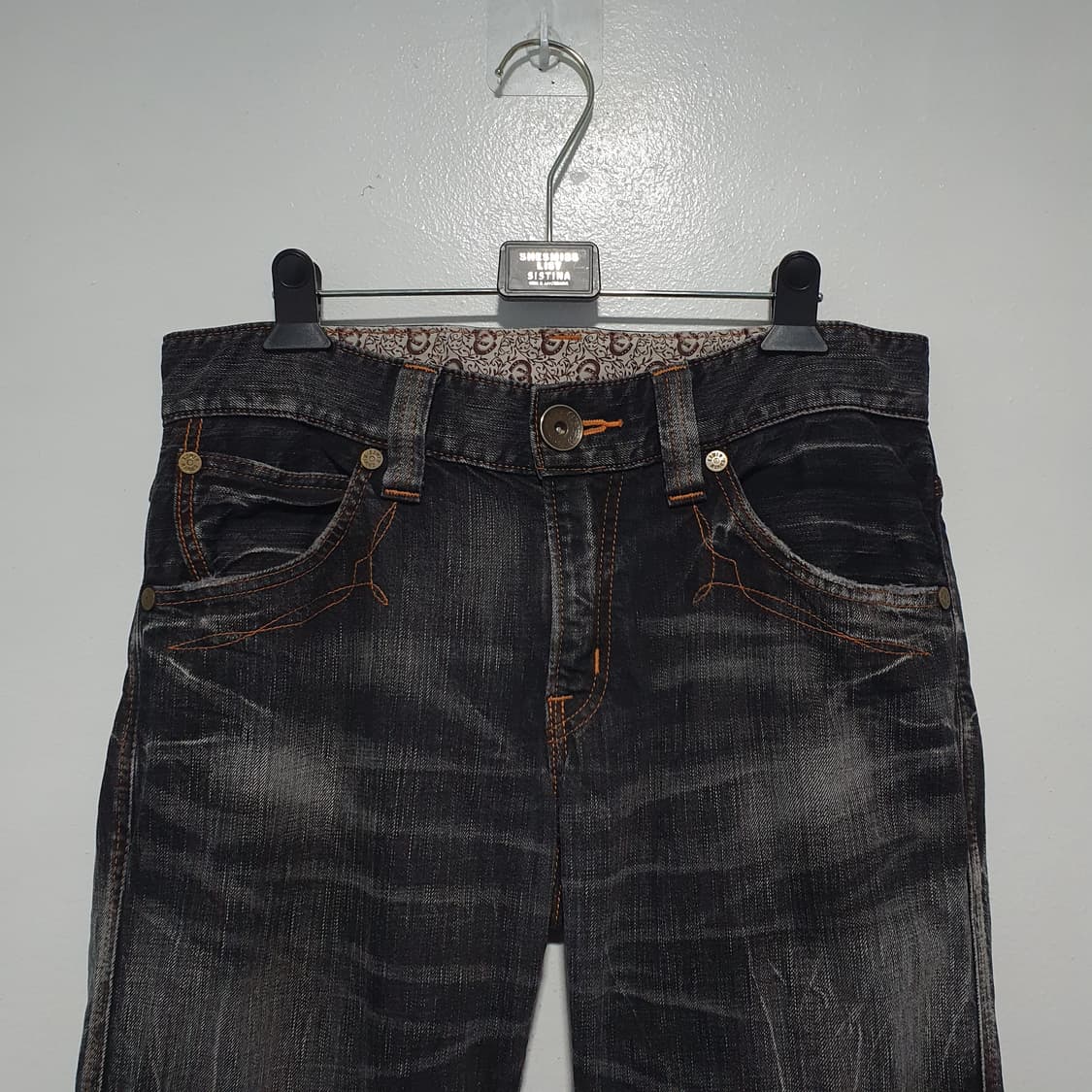 에드윈 웨스턴 흑청 데님 팬츠 Blue Trip 도밍고 세미 플레어 진 상품이미지2