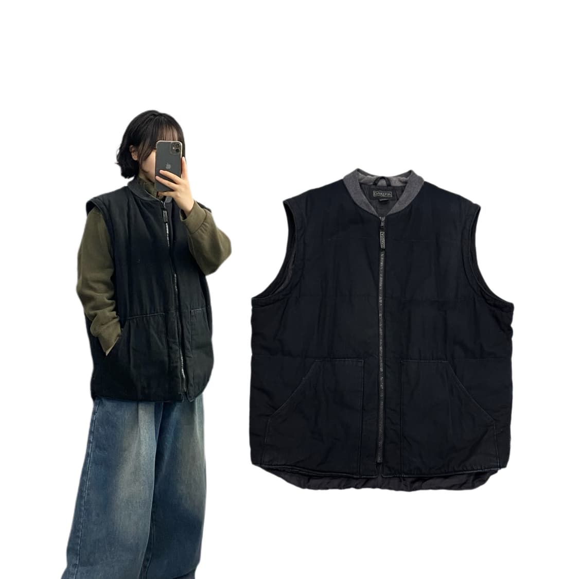 아메리칸 빈티지 덕캔버스 칼하트맛 워크 베스트 상품이미지1