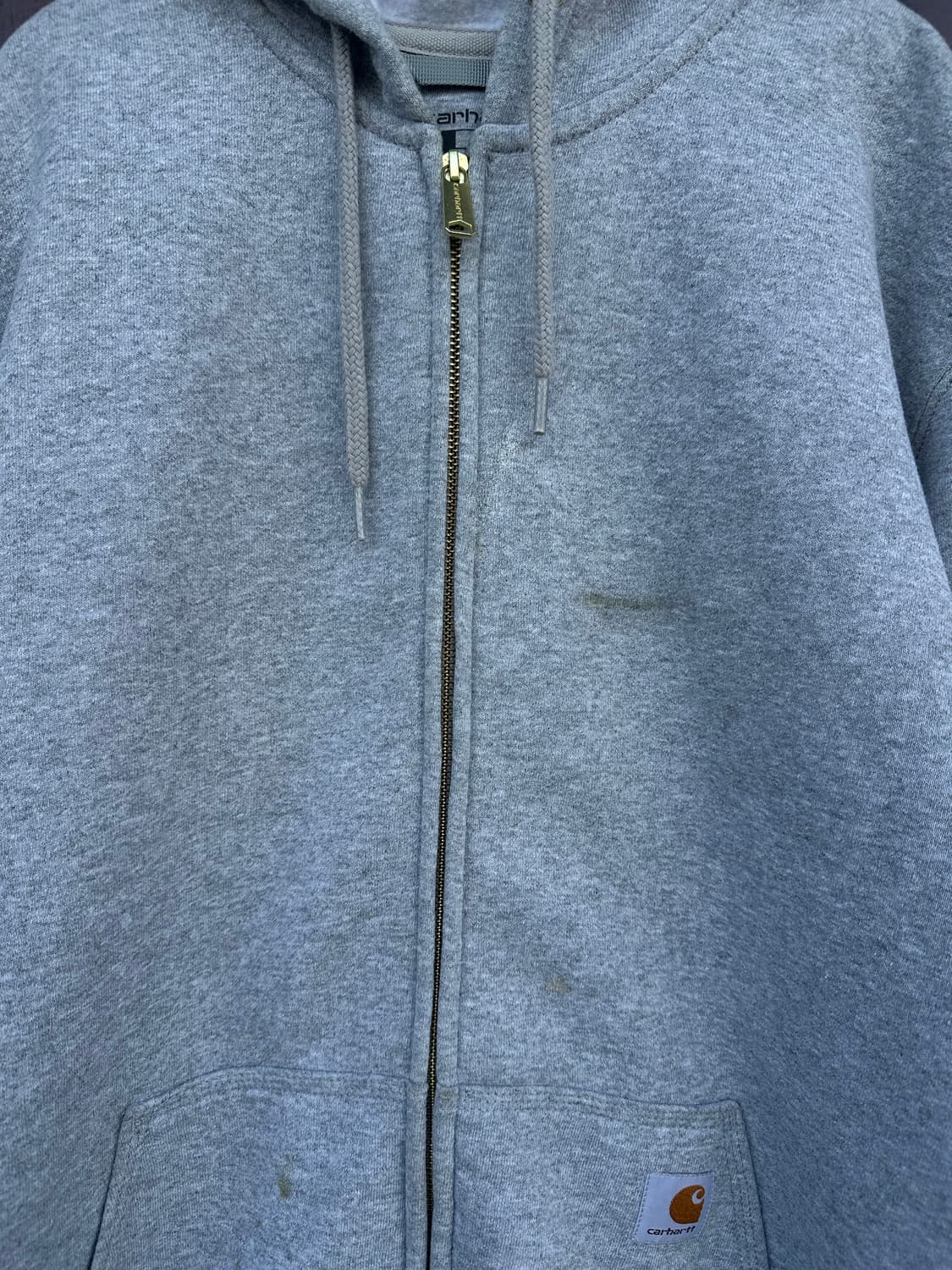  [Carhartt] 루즈핏 그레이 후드 집업 상품이미지6