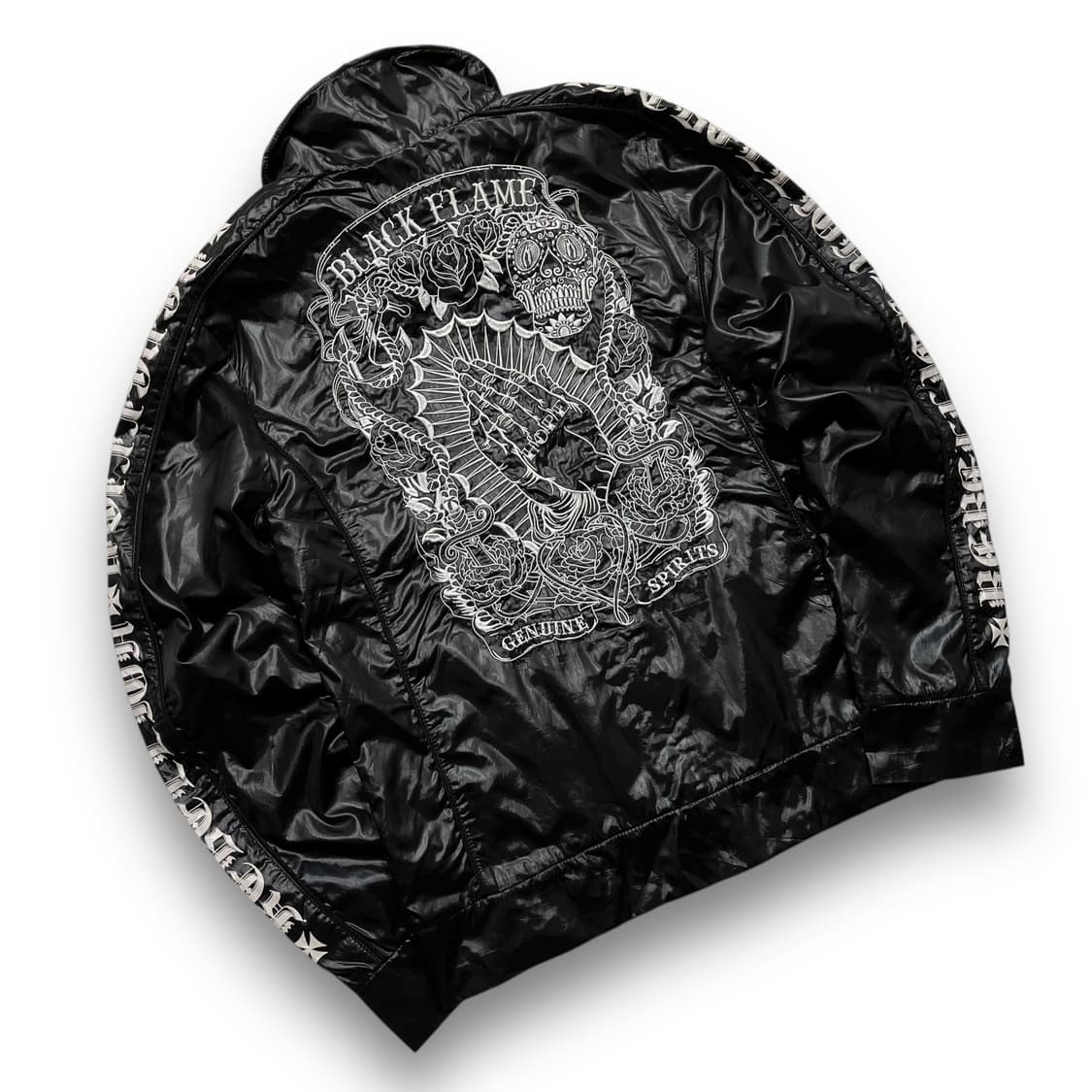 Black Flame Rock Chic Tattoo Jacket 상품이미지2