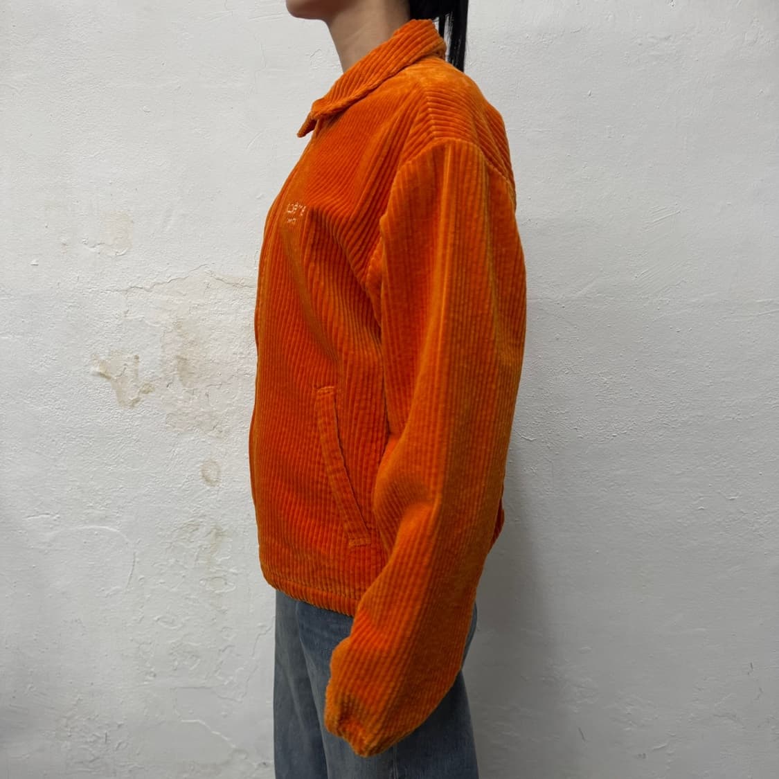 슈프림 20ss week6 오렌지 와이드웨일 코듀로이 집업 해링턴 자켓 상품이미지2