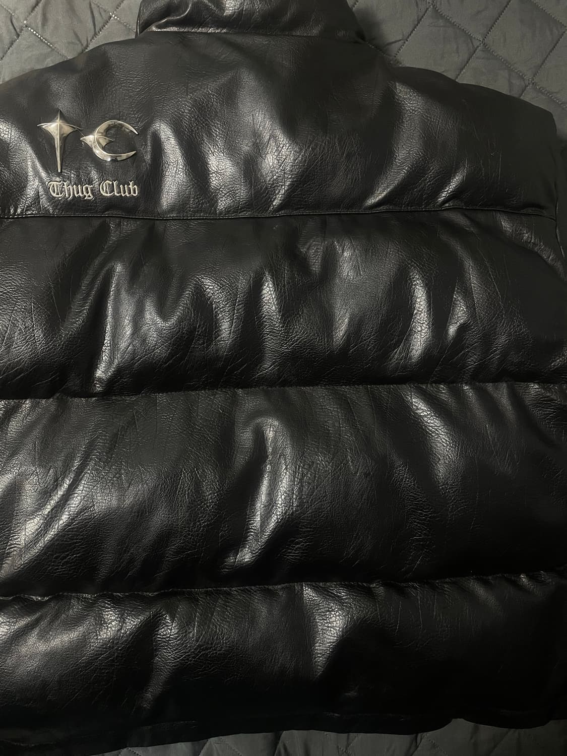 떠그 클럽 레더 패딩 사이즈 2 상품이미지4