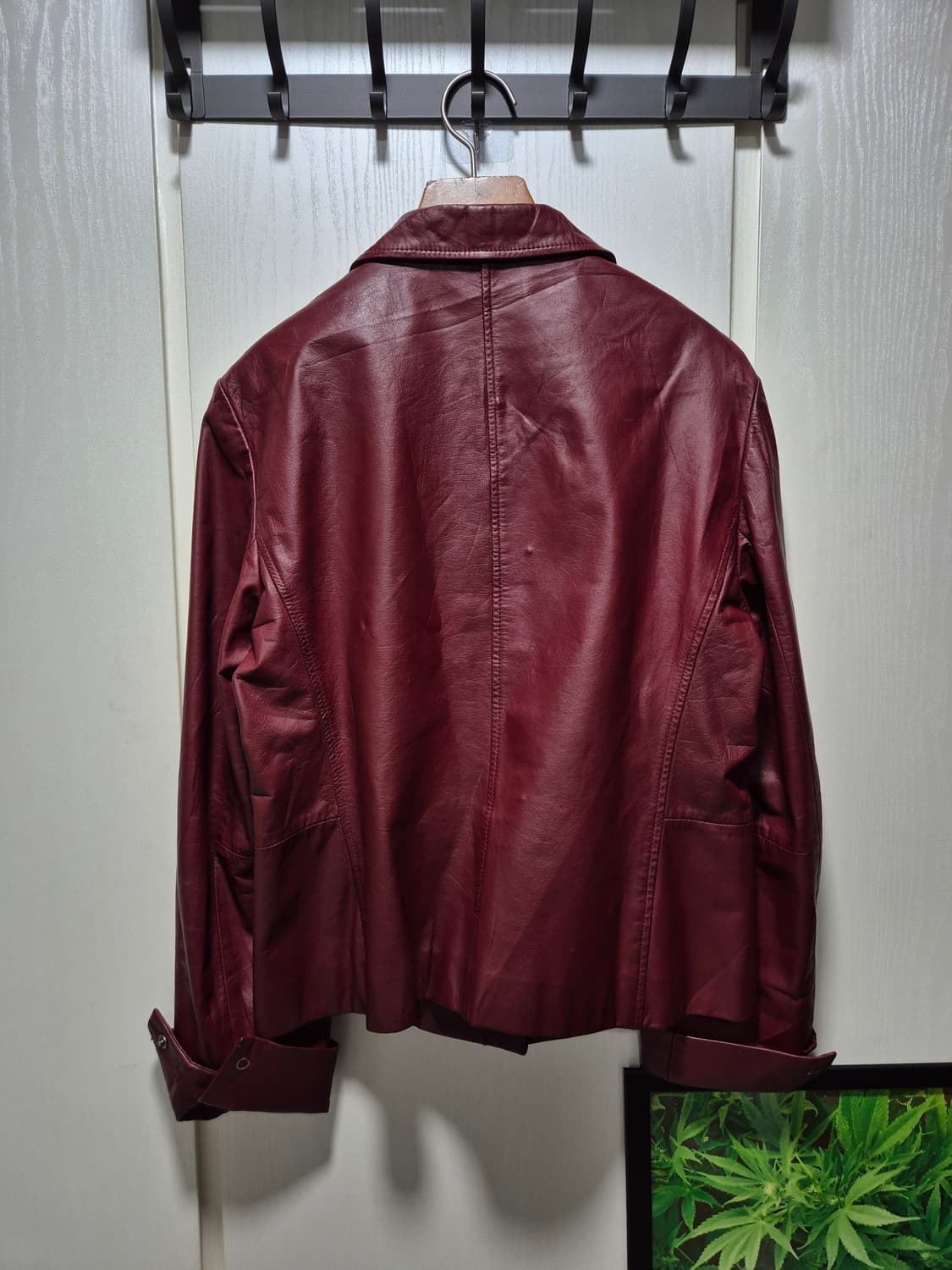 GEORGES RECH 소가죽 빈티지자켓 버건디 상품이미지10