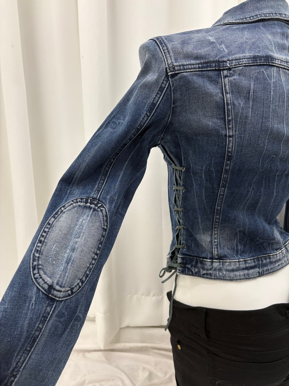 아일렛 디테일 청자켓 상품이미지2