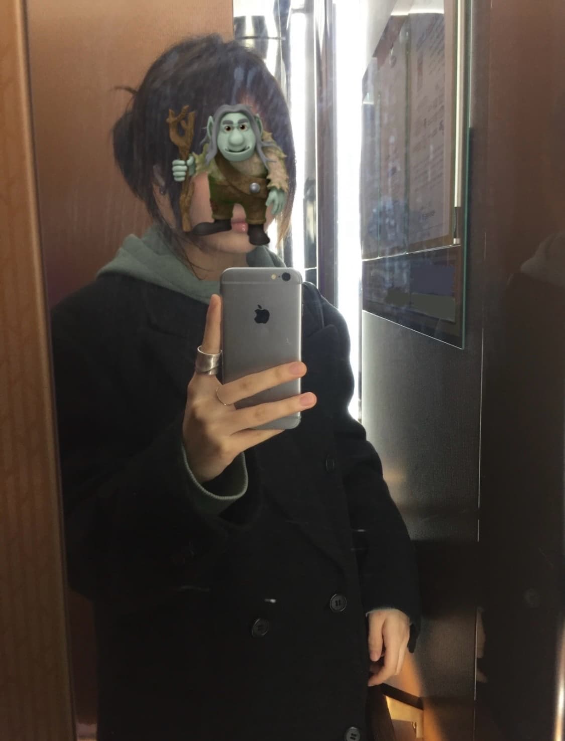 FARAGO 캐시미어 울 롱코트 차콜 상품이미지7