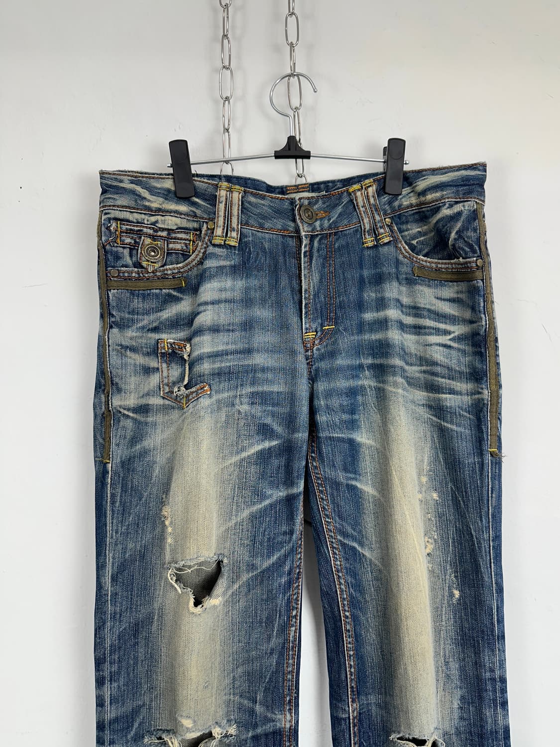Lolita Jeans Distressed Sand Washed Deni 상품이미지6