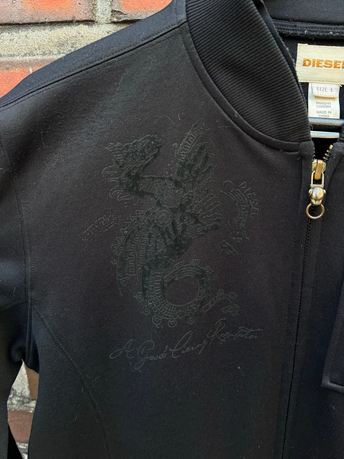 Diesel 디젤 프린팅 트랙탑 투웨이 집업 상품이미지3