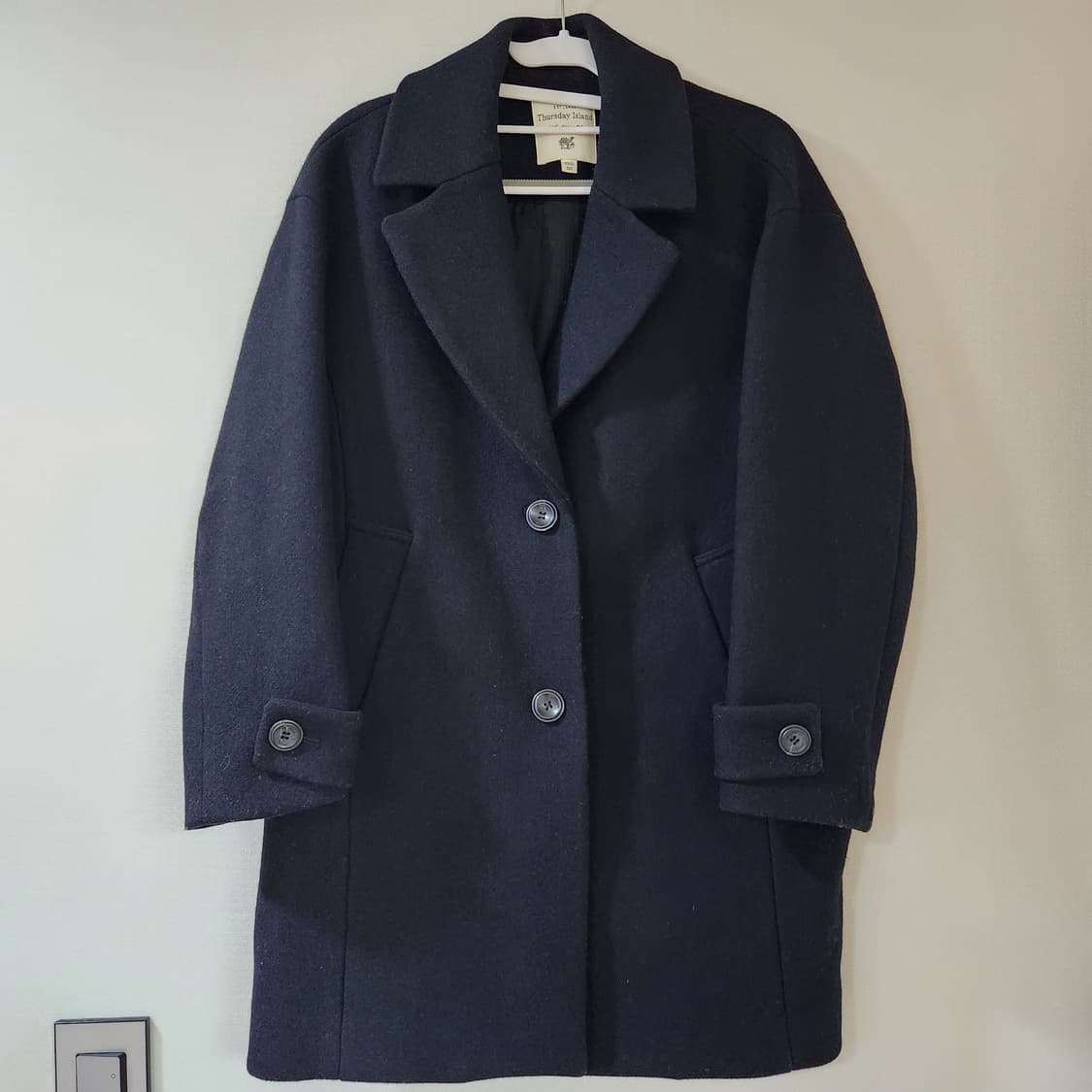 써스데이아일랜드 모혼방 코트 S(L) 상품이미지4