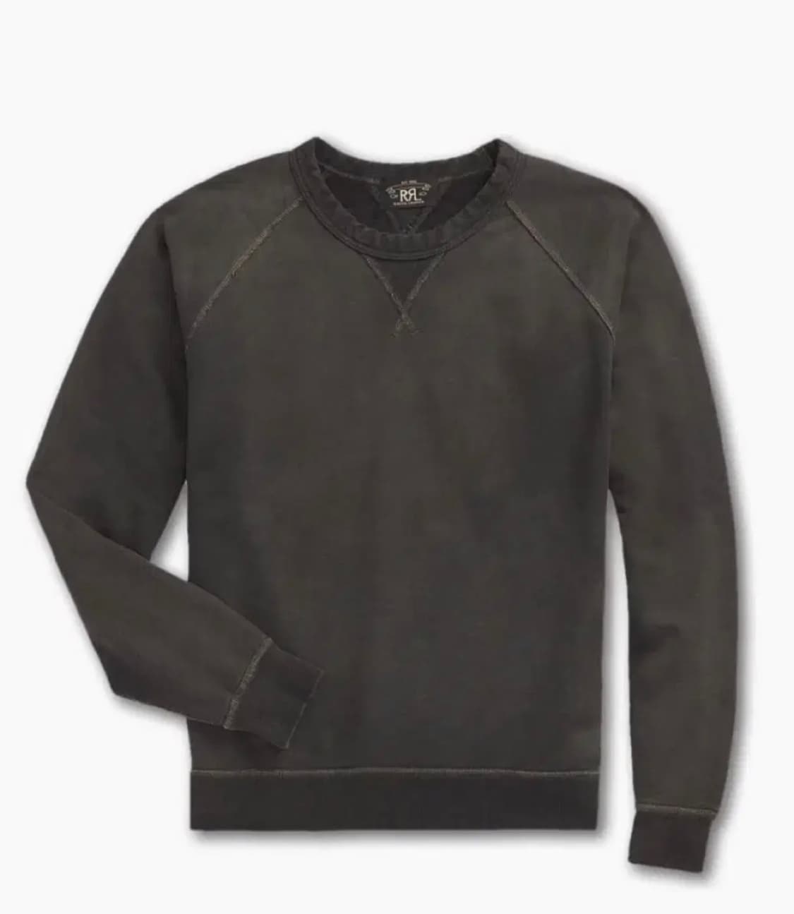 RRL 더블알엘 가먼트다이 프렌치 테리 스웻셔츠 블랙 인디고 XL 상품이미지1