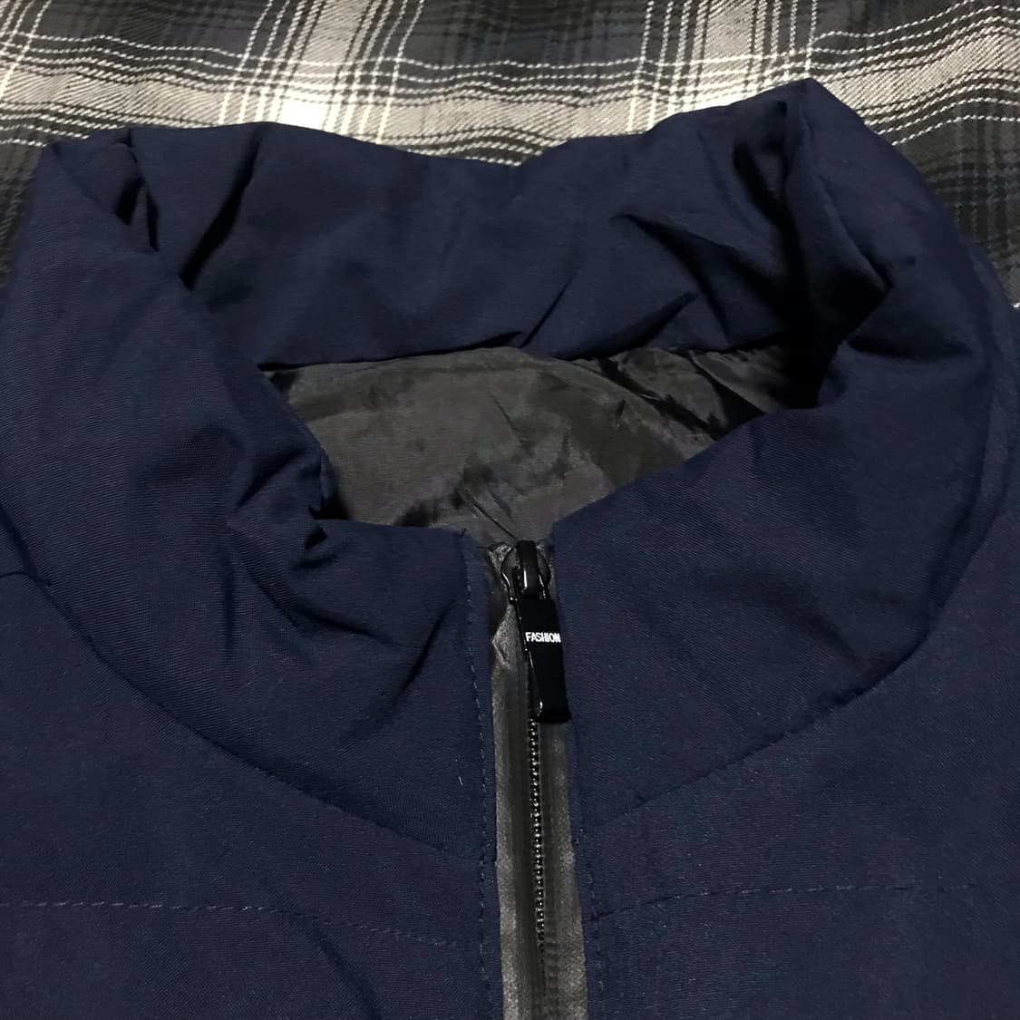 재팬 블루 네이비 오버핏 패딩 베스트xl 상품이미지5