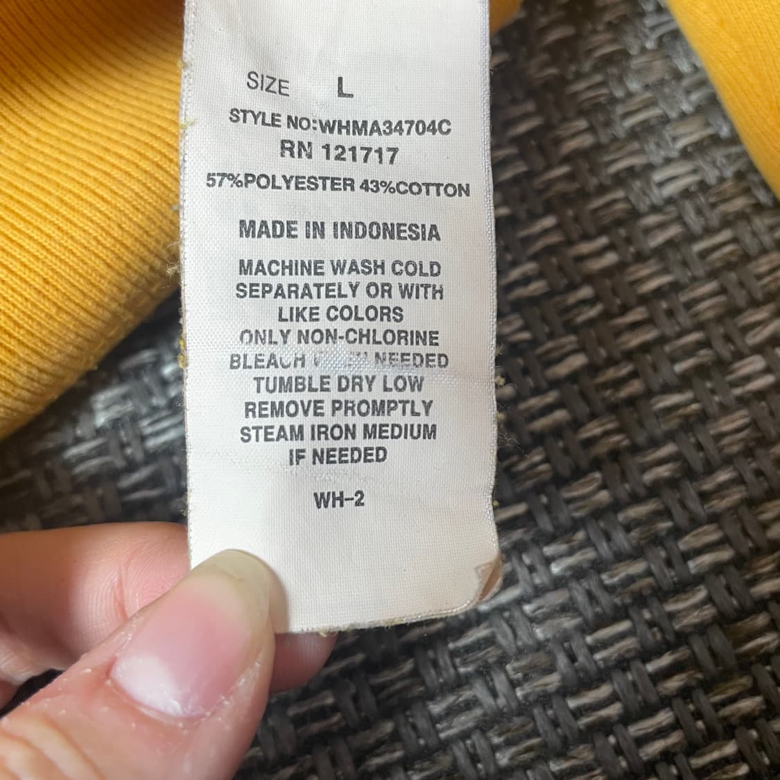 후아유 버건디 캘리포니아 자수 로고 후드 XL 상품이미지5