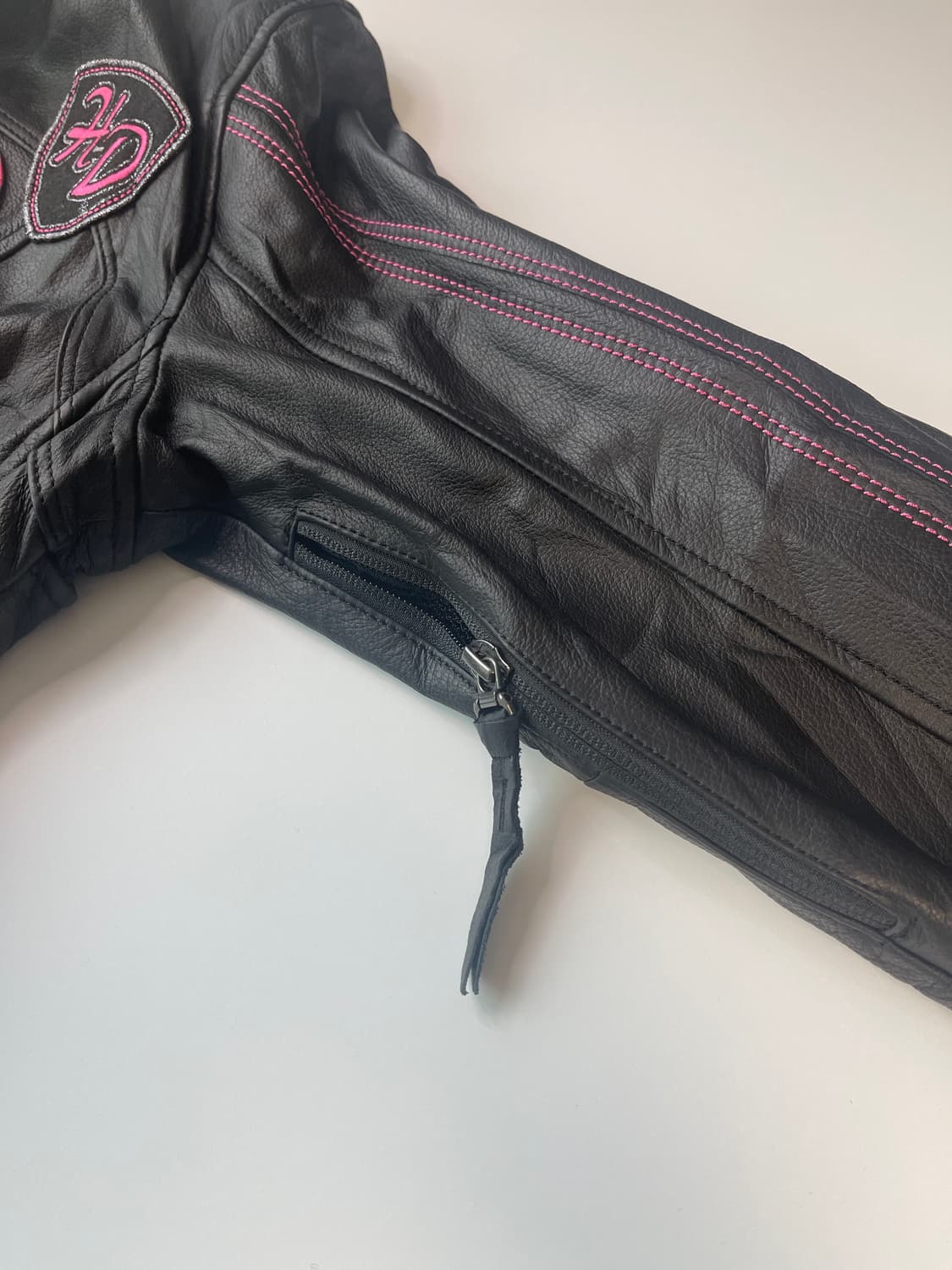 할리데이비슨 여성 가죽자켓 핑크라벨 상품이미지7