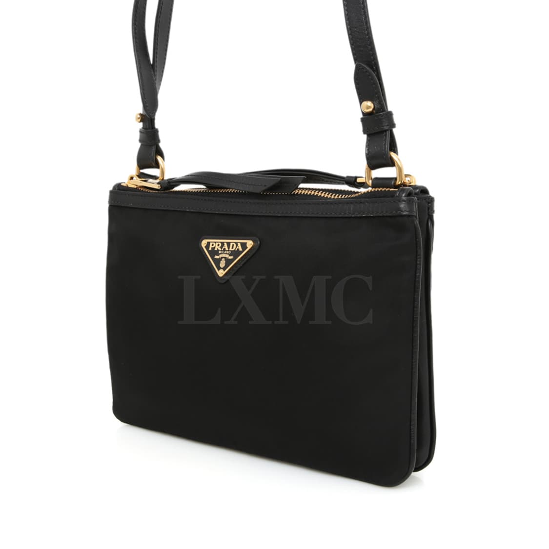 프라다 리나일론 더블지퍼 크로스백 블랙 미니백 1BH046 상품이미지3