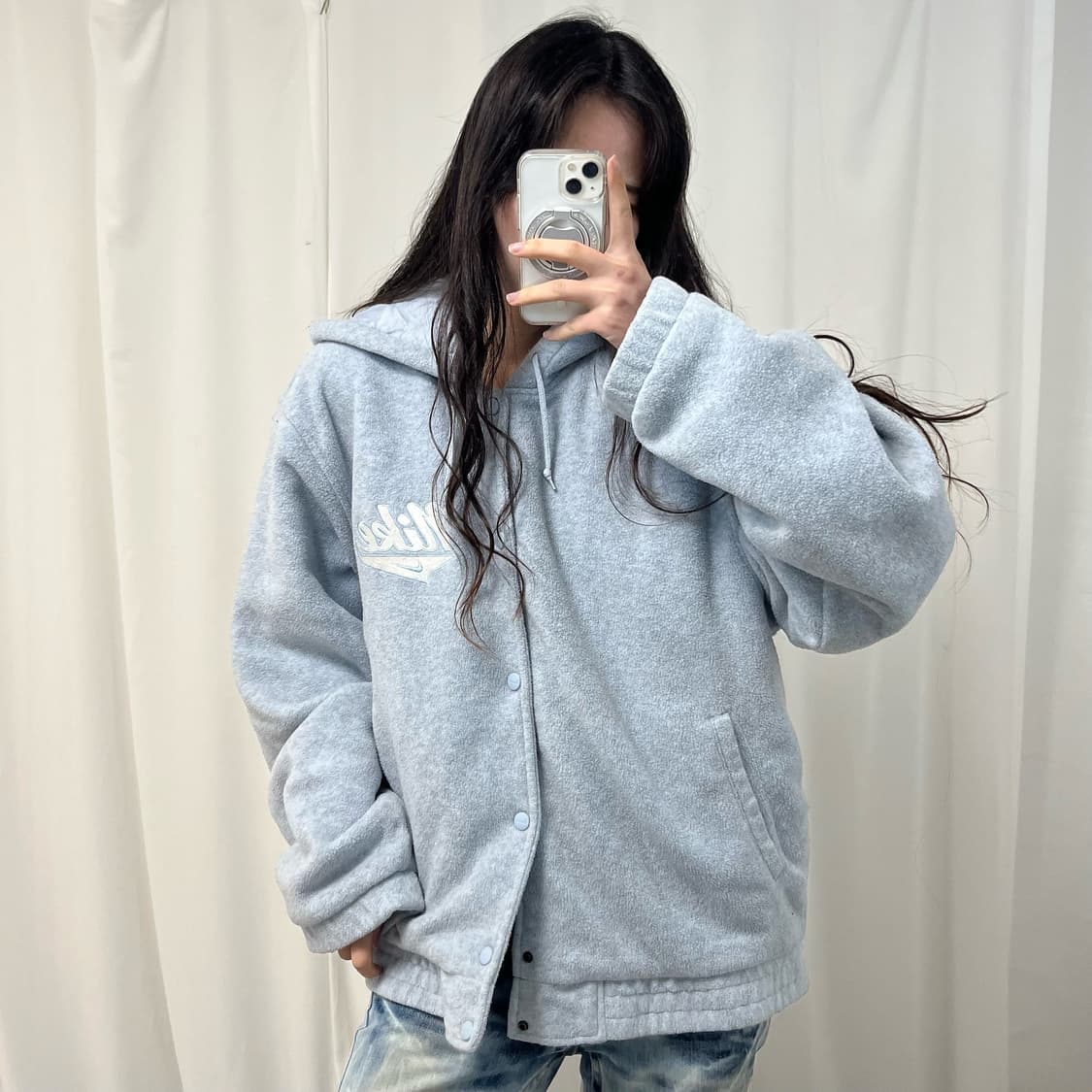 Nike Sky Blue 00s Hoodie Fleece 상품이미지1