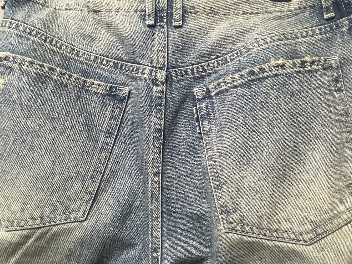 포터리 와이드데님 1사이즈 미드블루2 상품이미지3