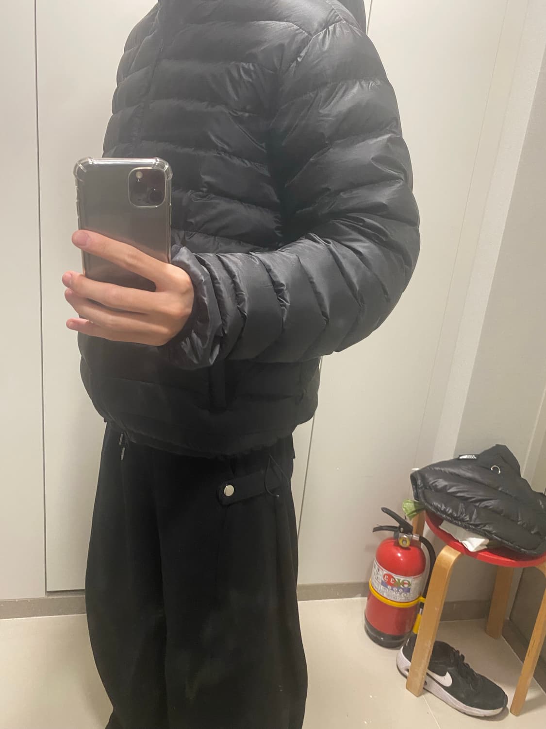 산산기어 서픽스 푸퍼 자켓 블랙 - 25FW 상품이미지3