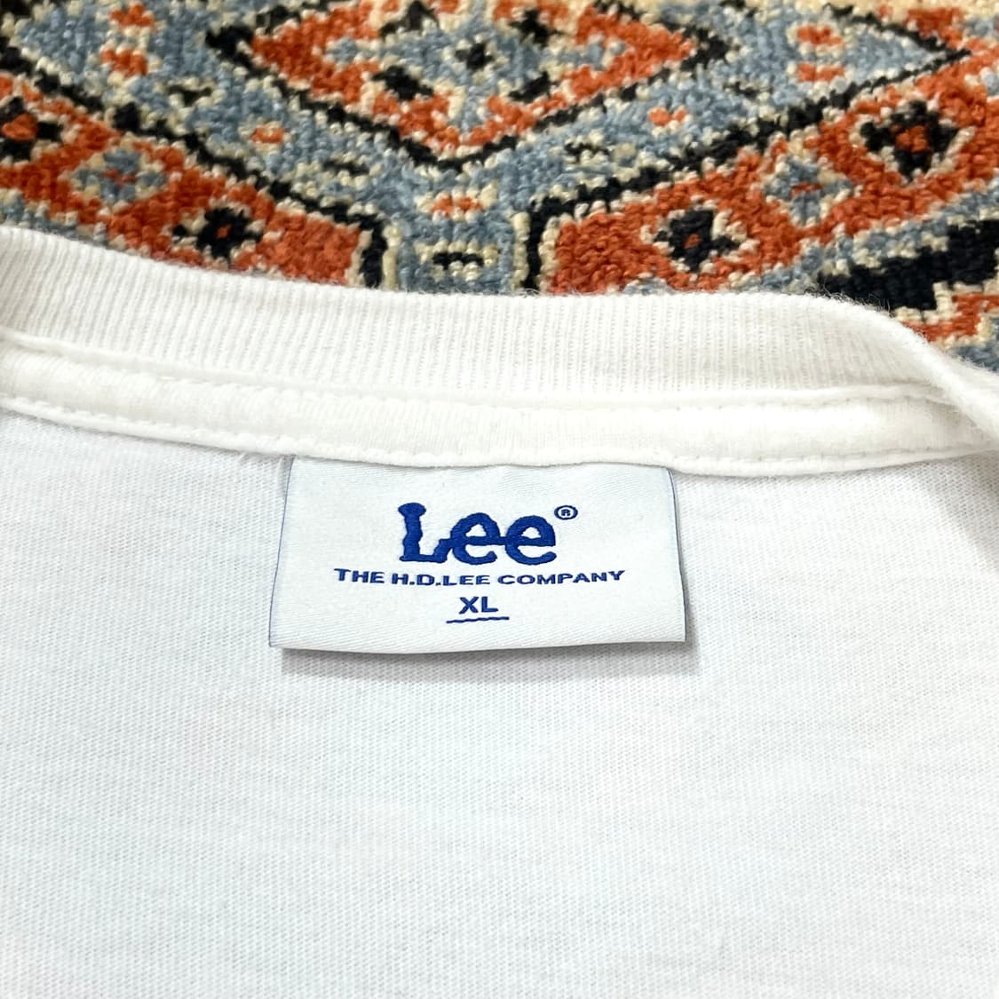 리 Lee 화이트 스펠로고 기본 반팔티셔츠 남성XL 상품이미지3