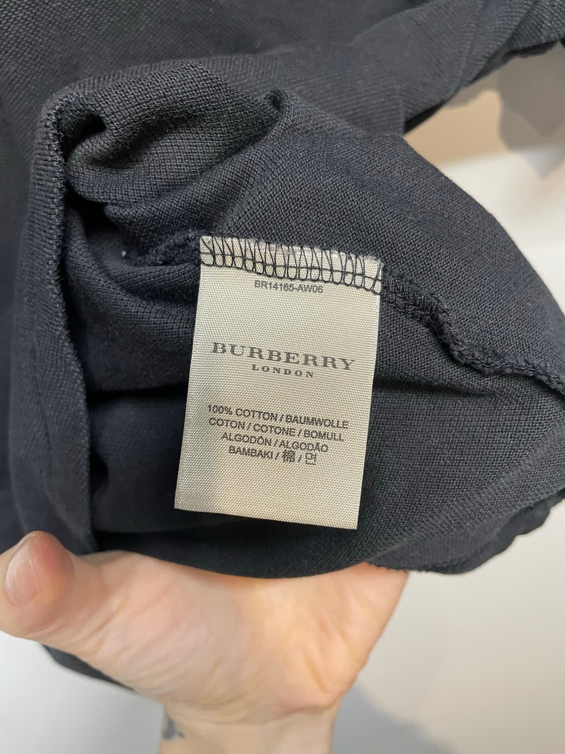 버버리 블랙 반팔 폴로 티셔츠 상품이미지6