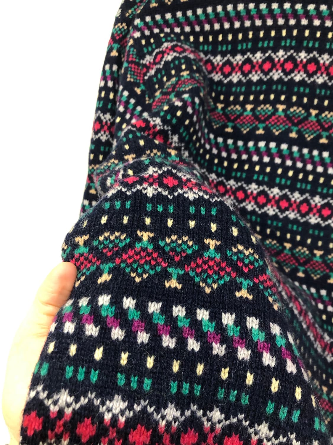 미국 usa) Saddlebred 울혼방 페어아일 에스닉패턴 니트 스웨터 상품이미지8