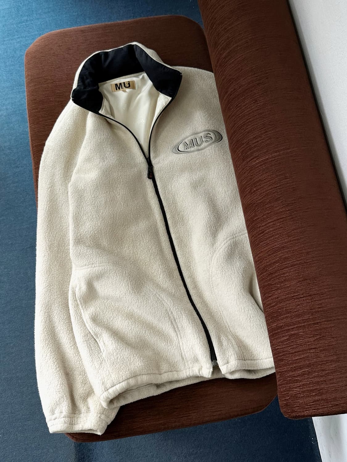 Fleece design wide zip blouson 상품이미지2