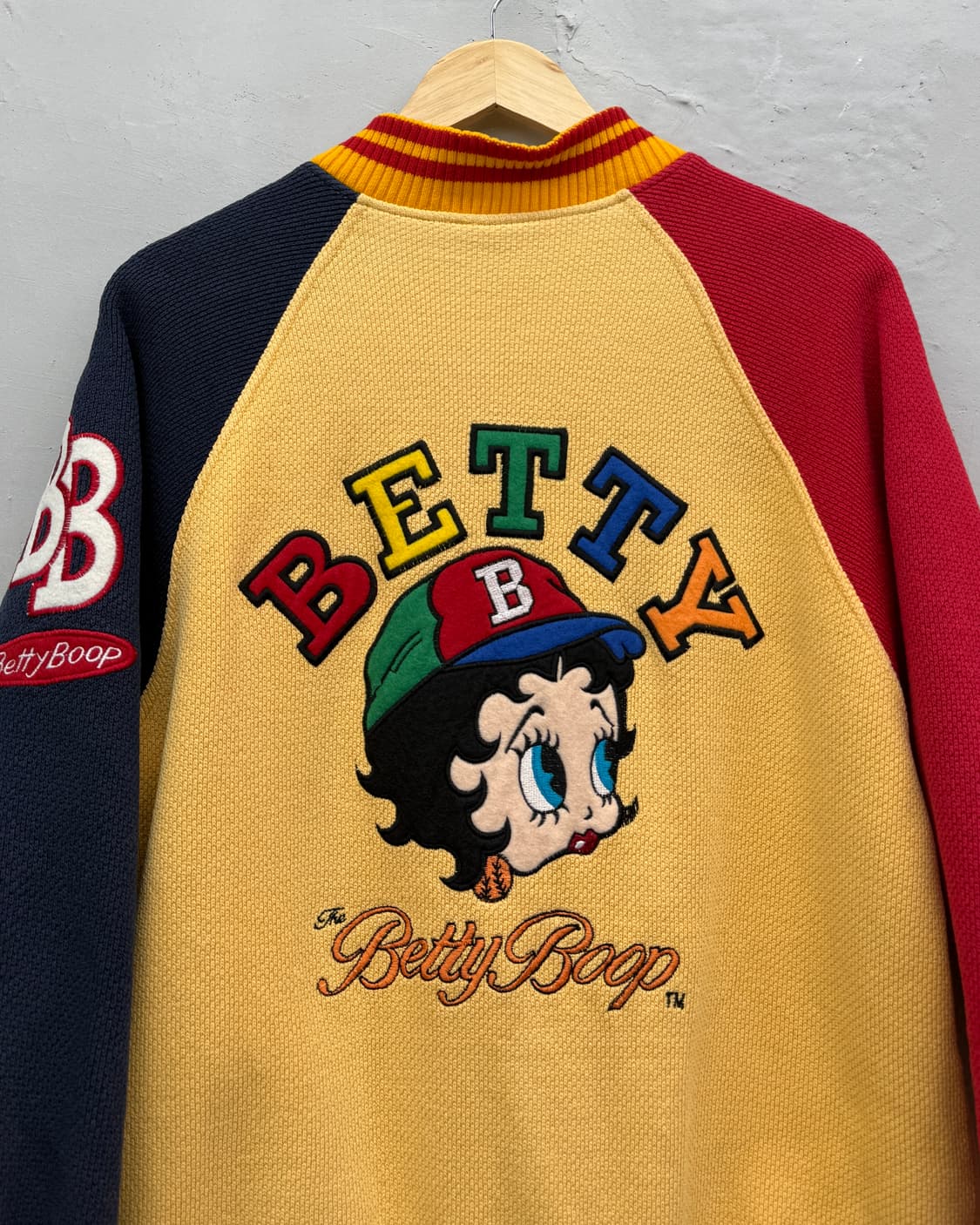 베티붑 00s 코튼 니트 봄버 자켓 상품이미지2