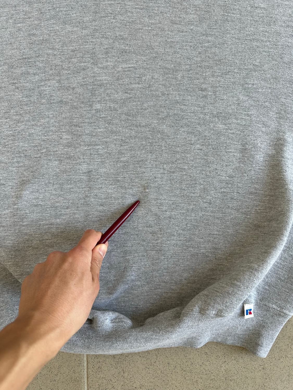 90s 빈티지 러셀 스웻셔츠 그레이 XL USA 상품이미지7