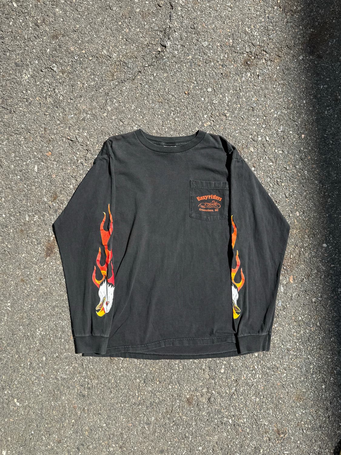 🇺🇸 90s Eagle Flame Biker Long Sleeve 상품이미지2