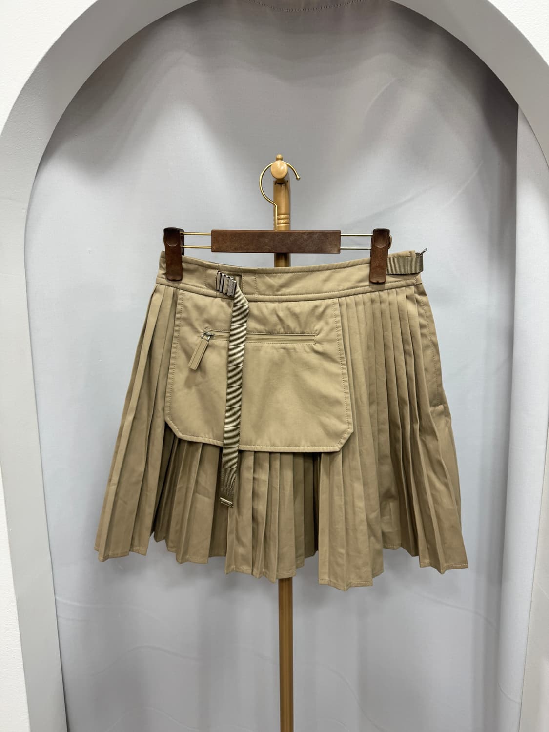 디올 개버딘 플리츠 스커트 36사이즈  상품이미지2