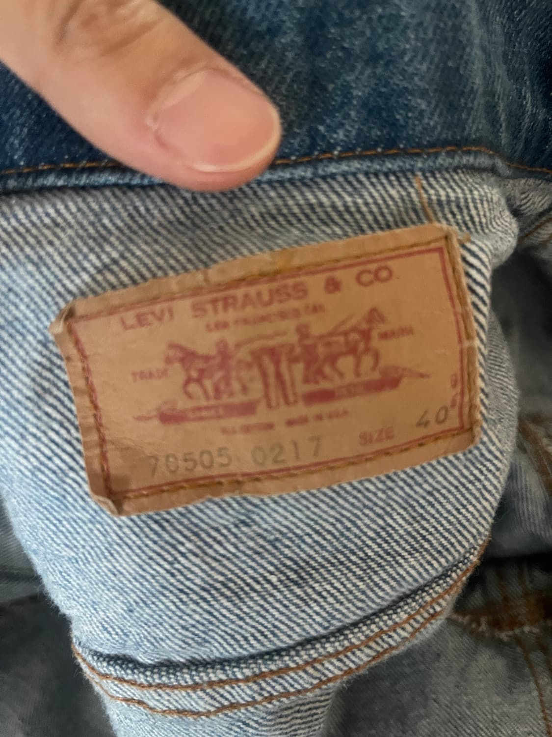 리바이스 타입3 트러커 자켓 80s usa 빈티지 팝니다 상품이미지7