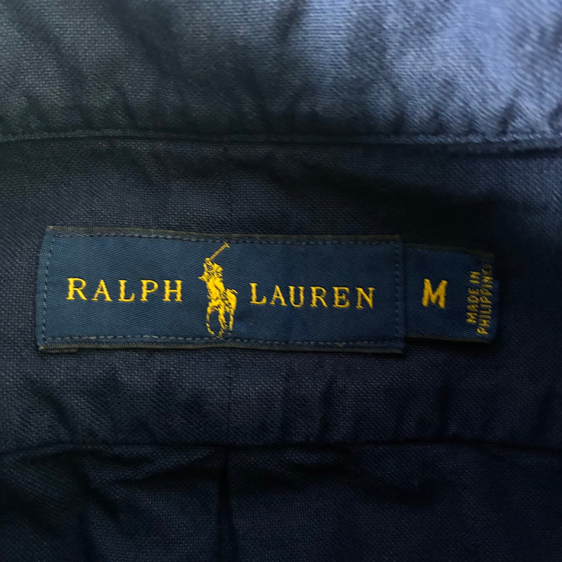 Polo  폴로 랄프로렌 90,s 자수 코튼 네이비 옥스퍼드 셔츠  상품이미지4